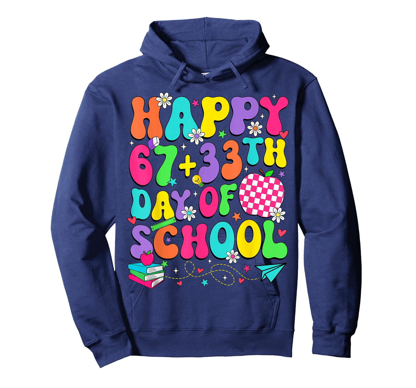 Happy 67 + 33 Days of School 100 Days of School Teacher Kids T-Shirt