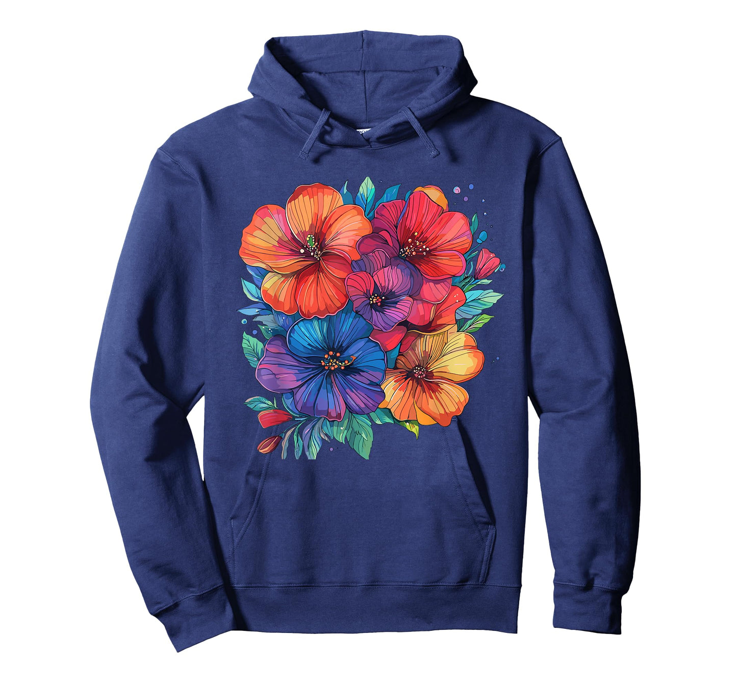 Colorful Hibiscus Flower Bouquet Tropical Floral T-Shirt