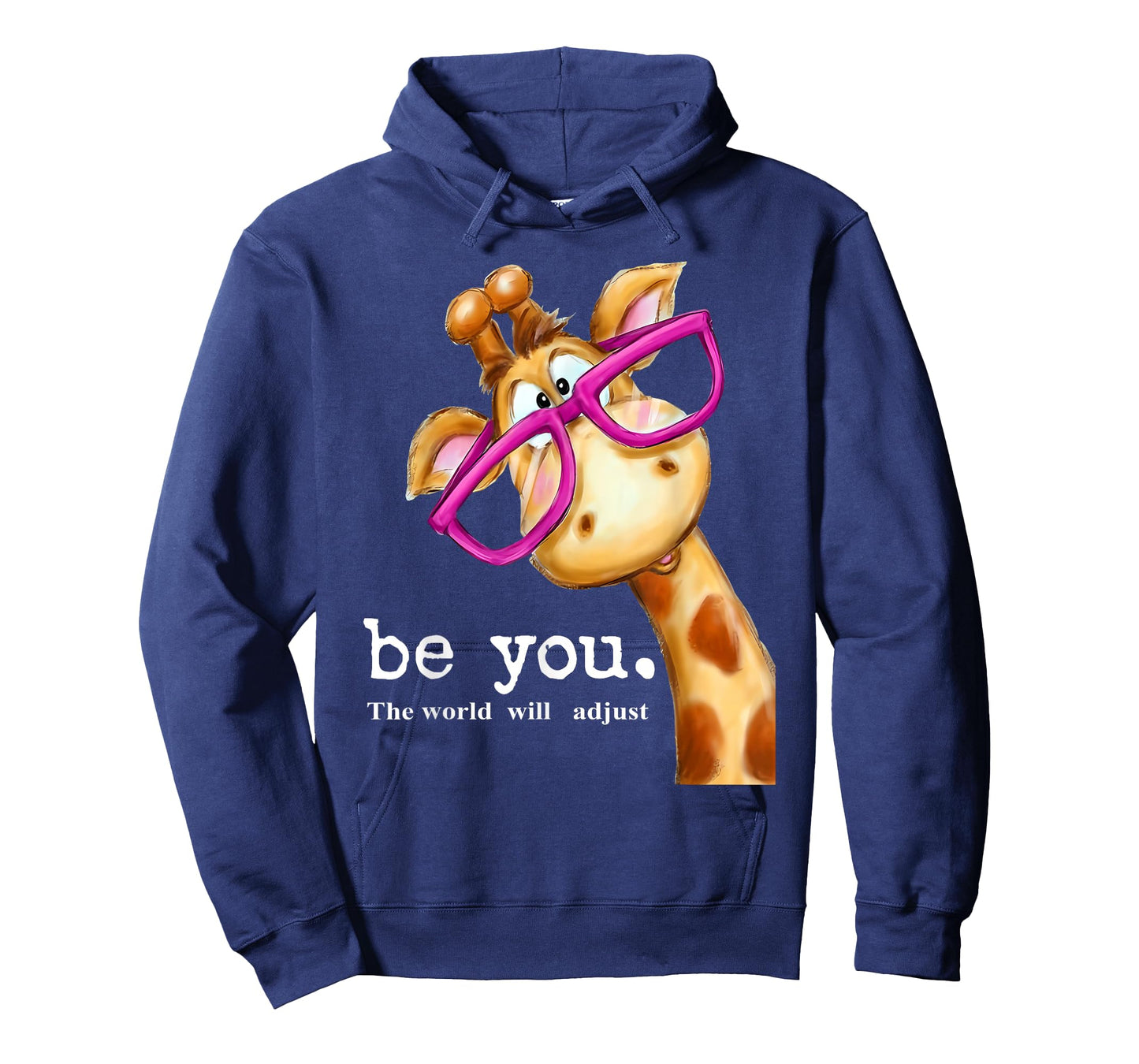 Be You The World Will Adjust Cute Lover Giraffe Glasses T-Shirt