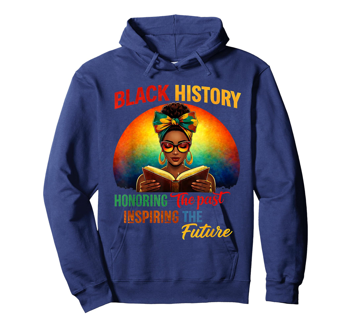 Melanin Honoring Past Inspiring Pride Book Black Month T-Shirt