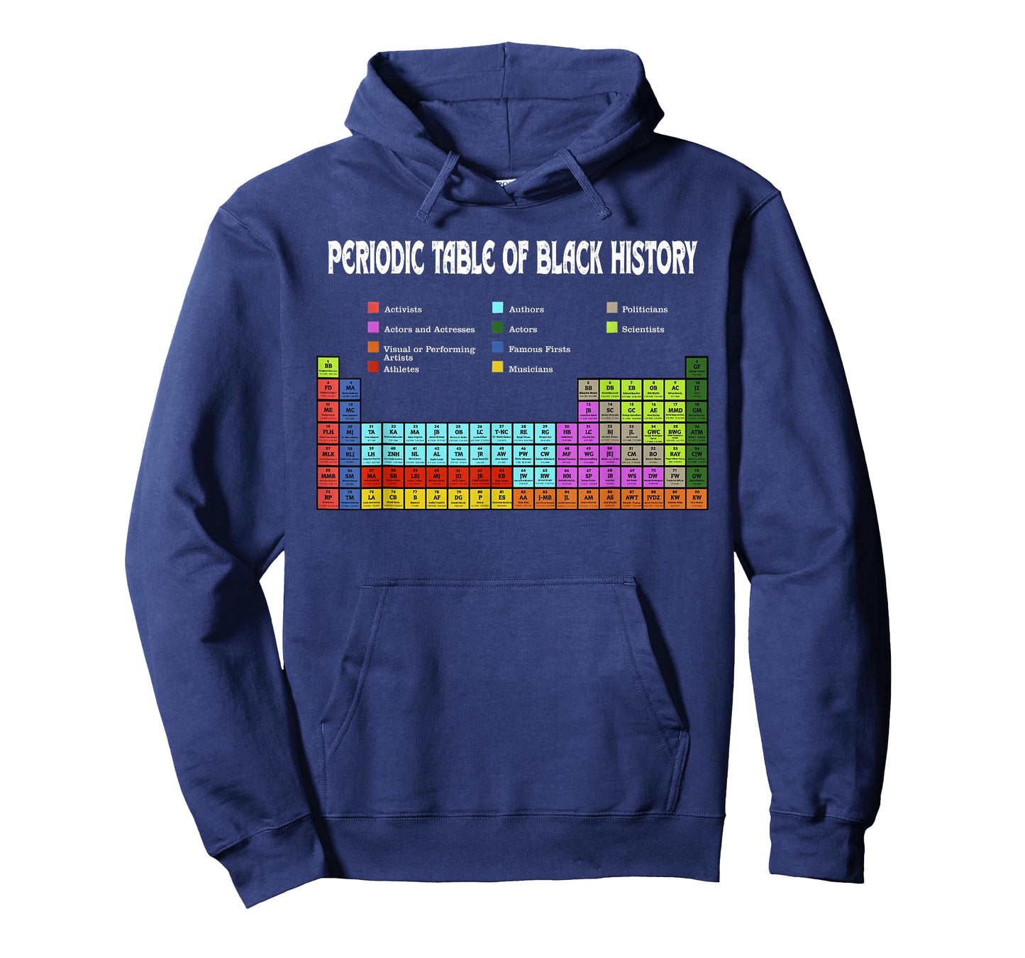 African Melanin Periodic Table of Black History Africa Retro T-Shirt