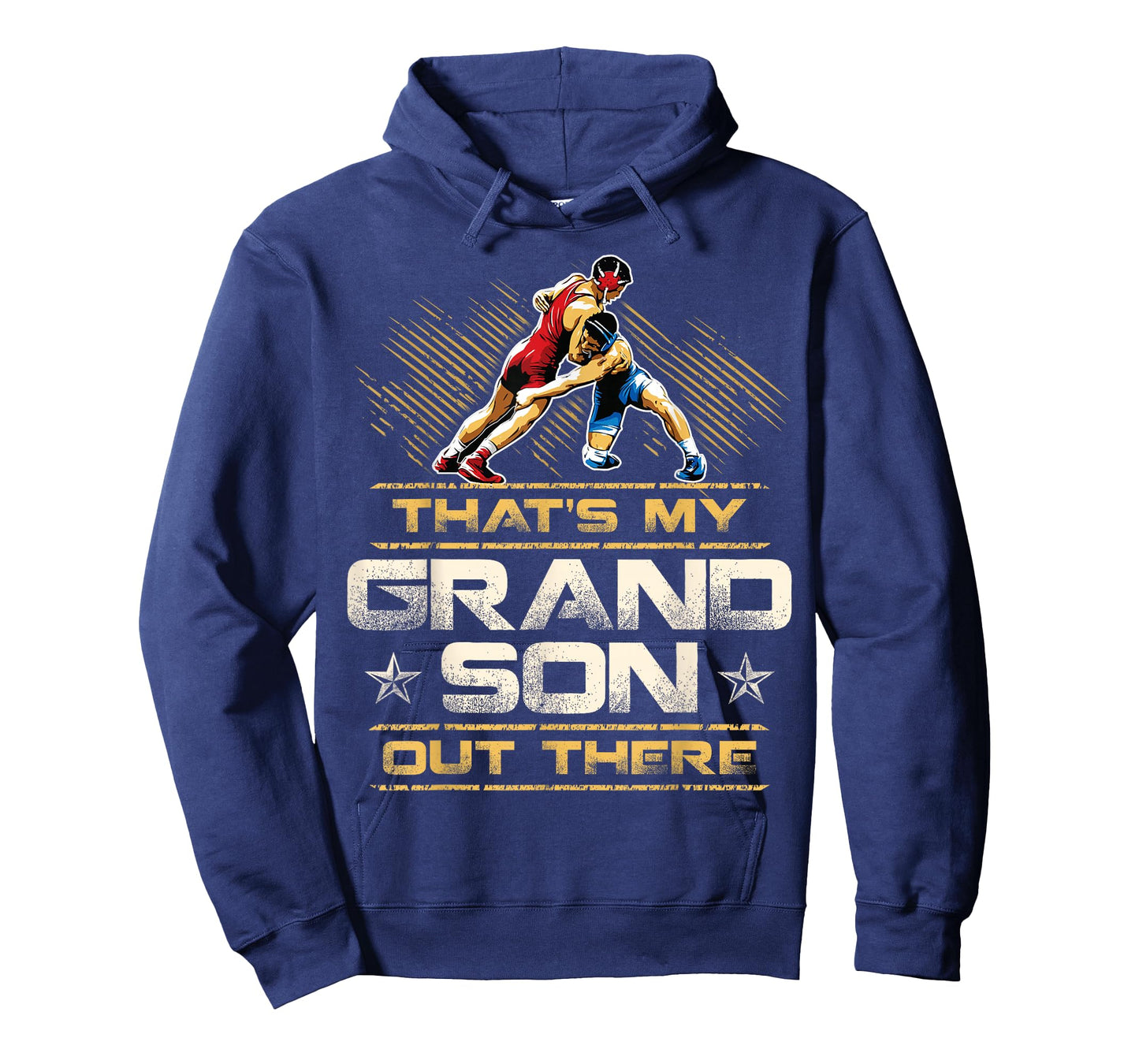 Wrestling That's My Grandson Out There Grandpa Grandma T-Shirt