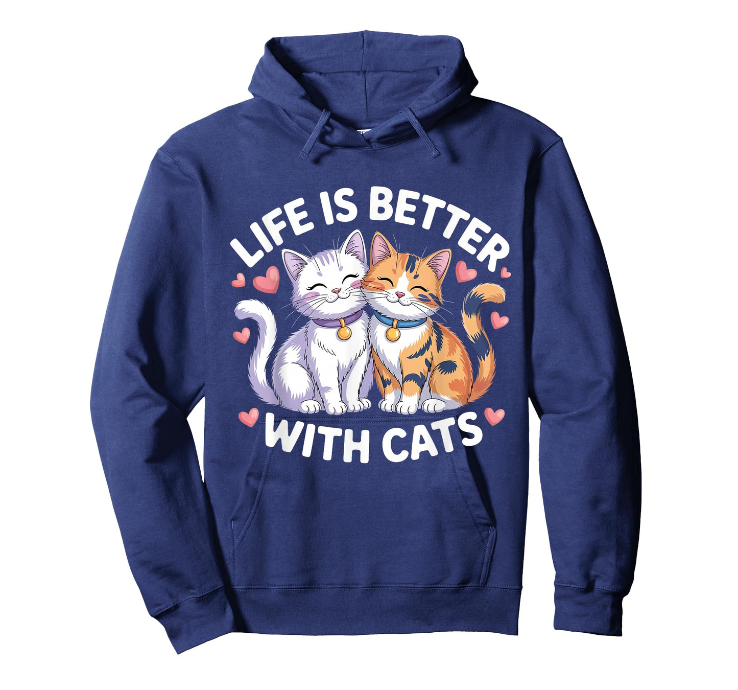 Valentine's Cat Lover Life is Better with Cats Mother's Day T-Shirt