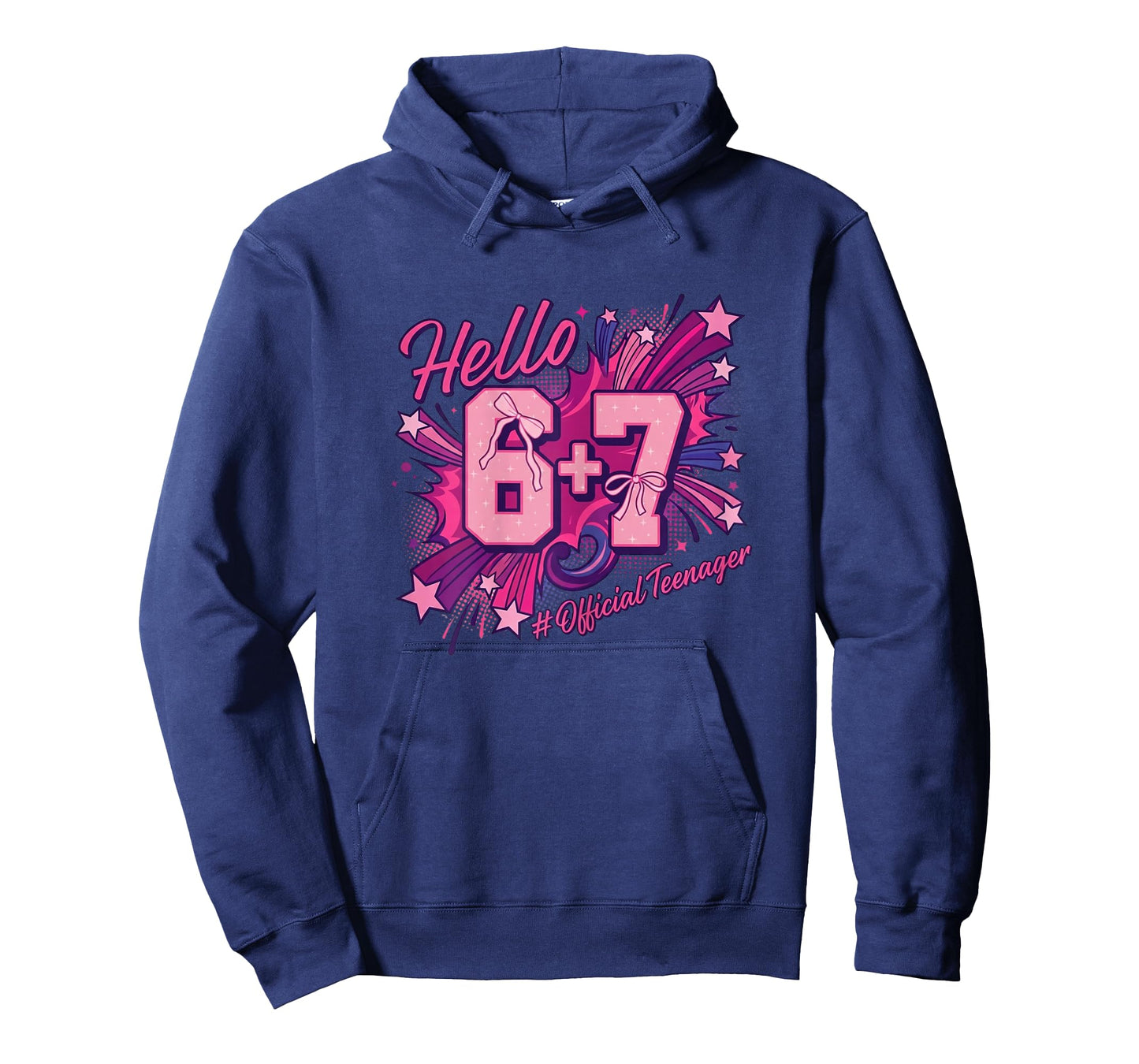 13th Birthday Girl Official Teenager Six Seven Coquette Bow T-Shirt