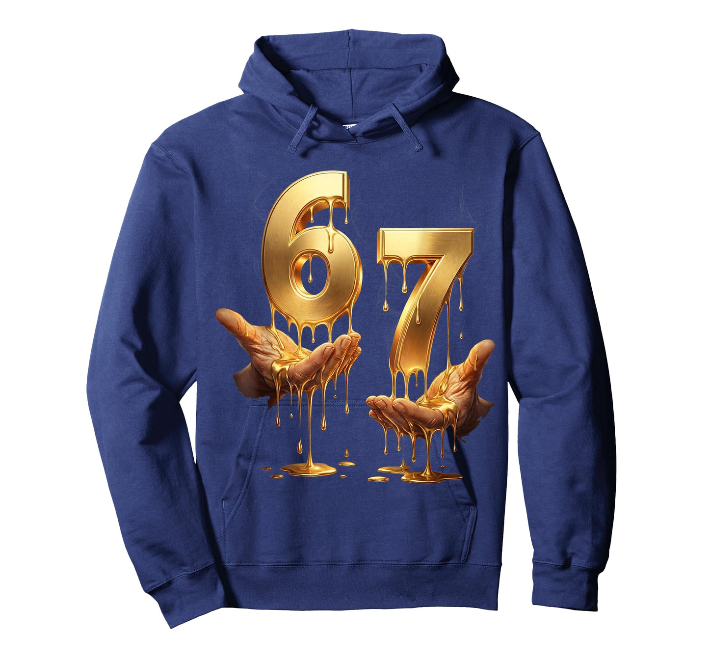 67 Hands Six Seven 6 7 Gold Drip Teens Boys Kids Dripping 67 T-Shirt