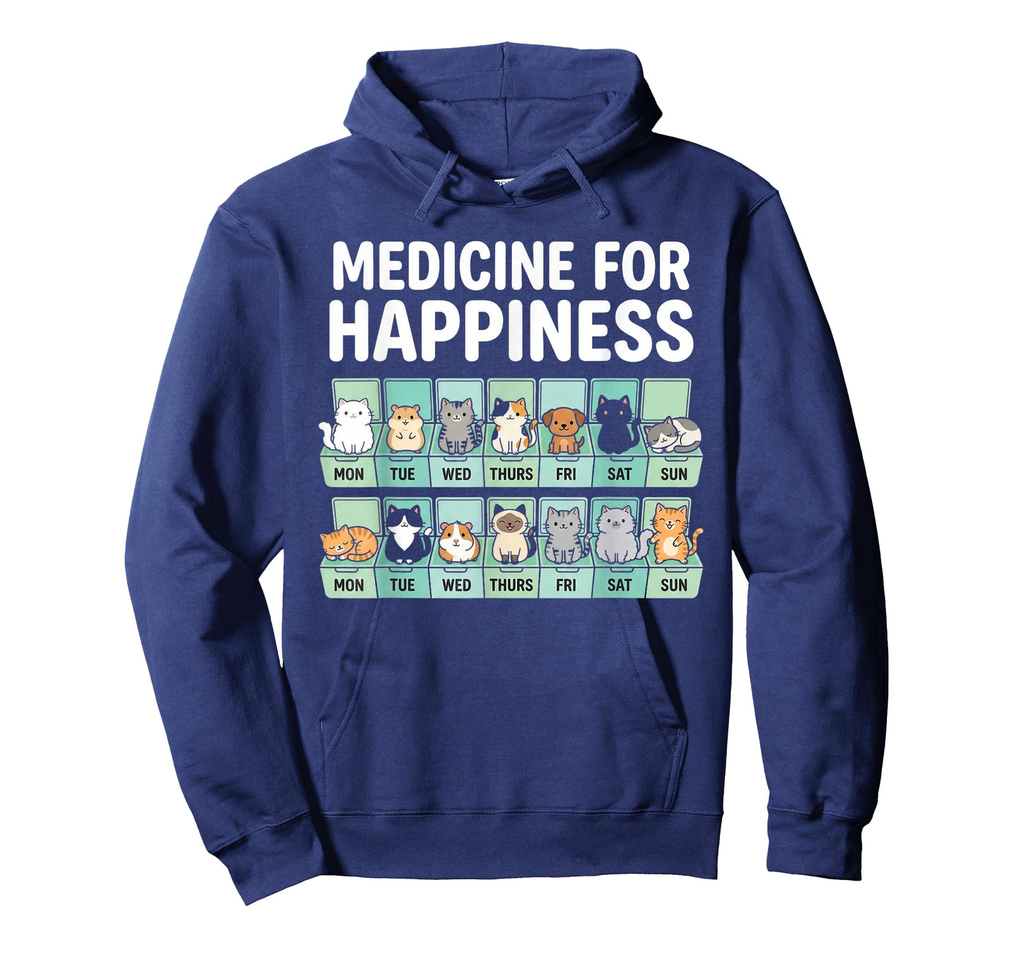 My Medicine for Happiness Called Cate Every Day Kitten Cat T-Shirt