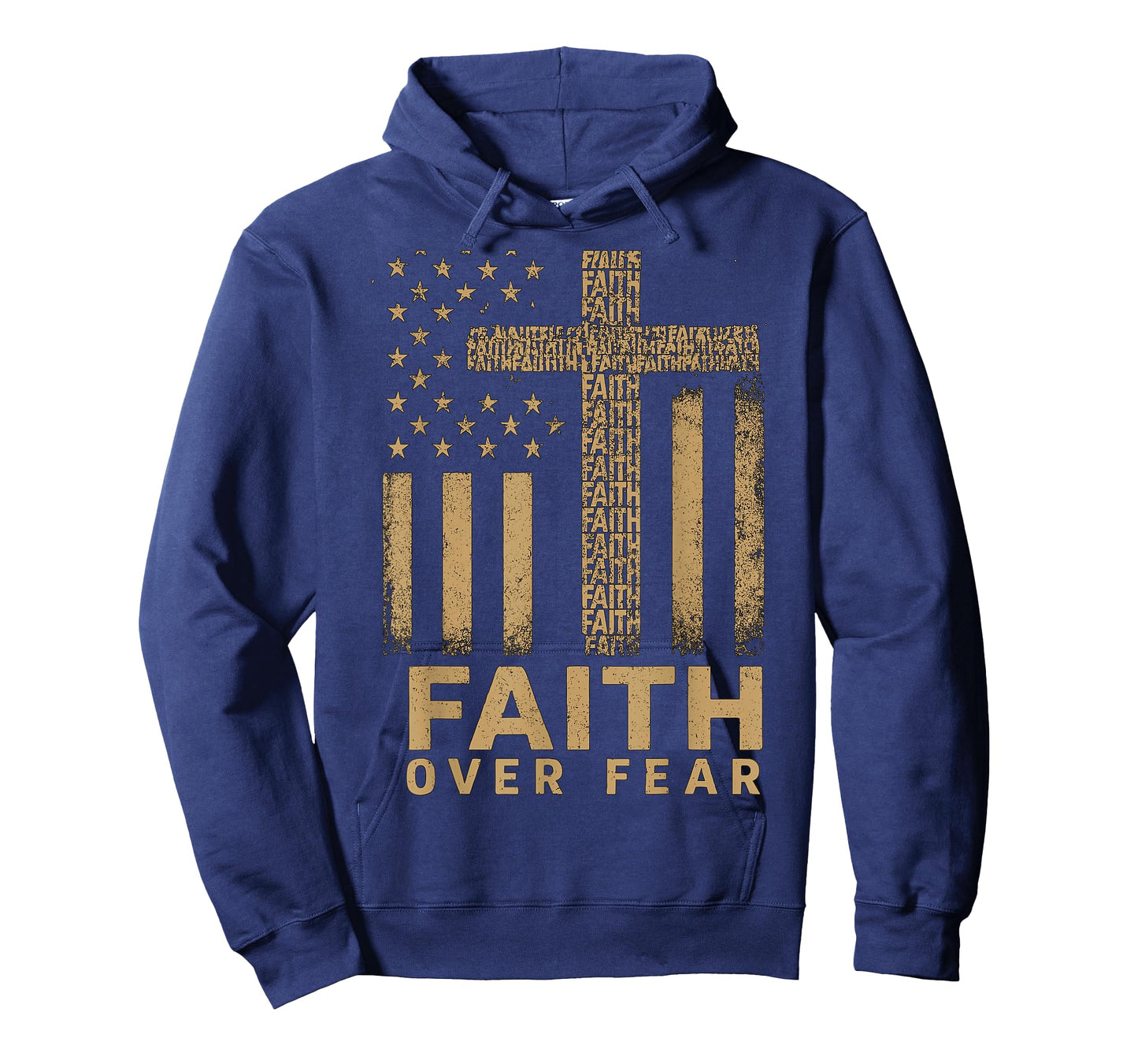 Faith Over Fear USA Flag Christian T-Shirt