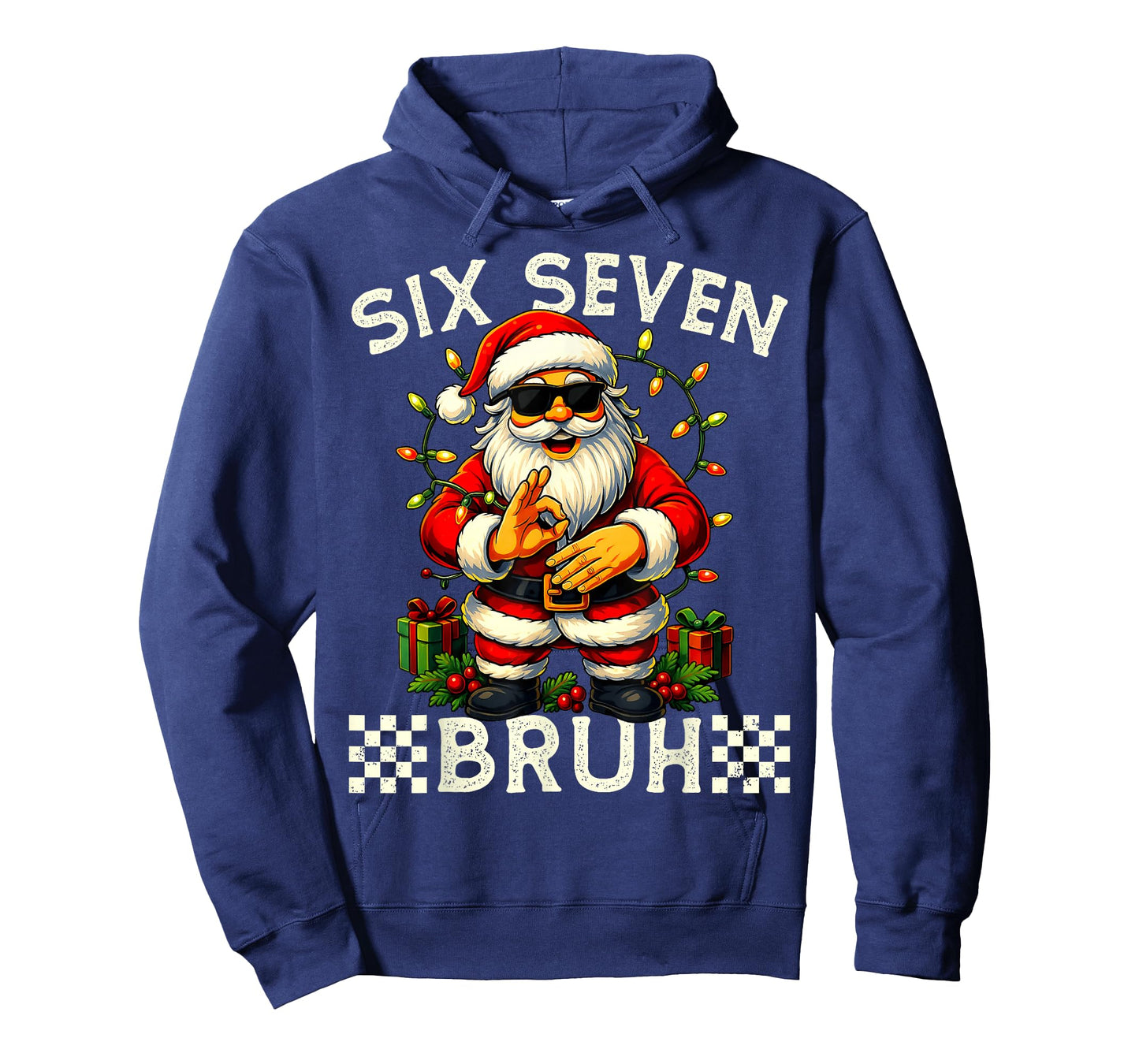Funny Christmas Santa Claus 67 Meme Six Seven Bruh T-Shirt