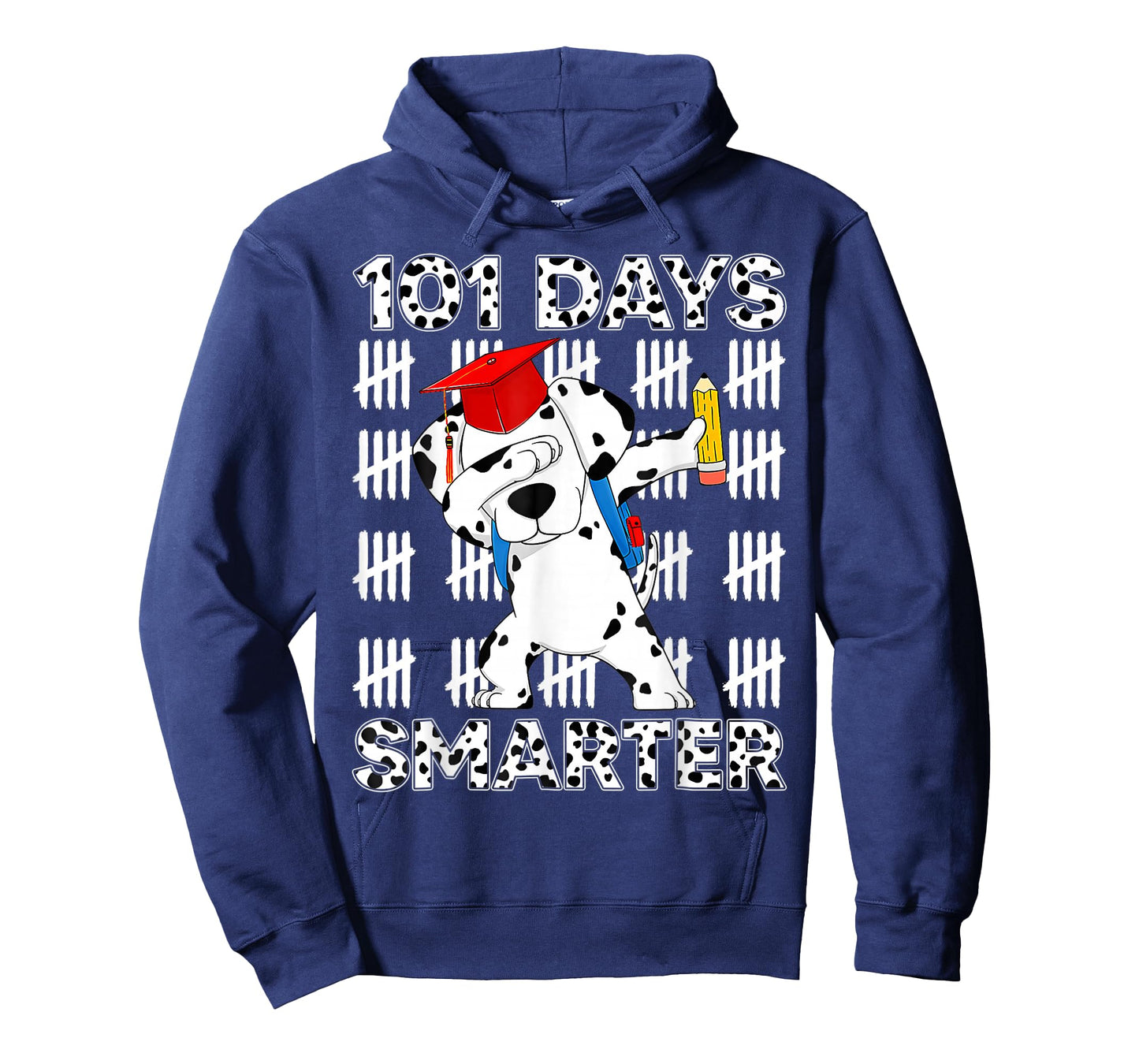 100 Days of School Dalmatian Dog Kids 100 Days Smarter T-Shirt