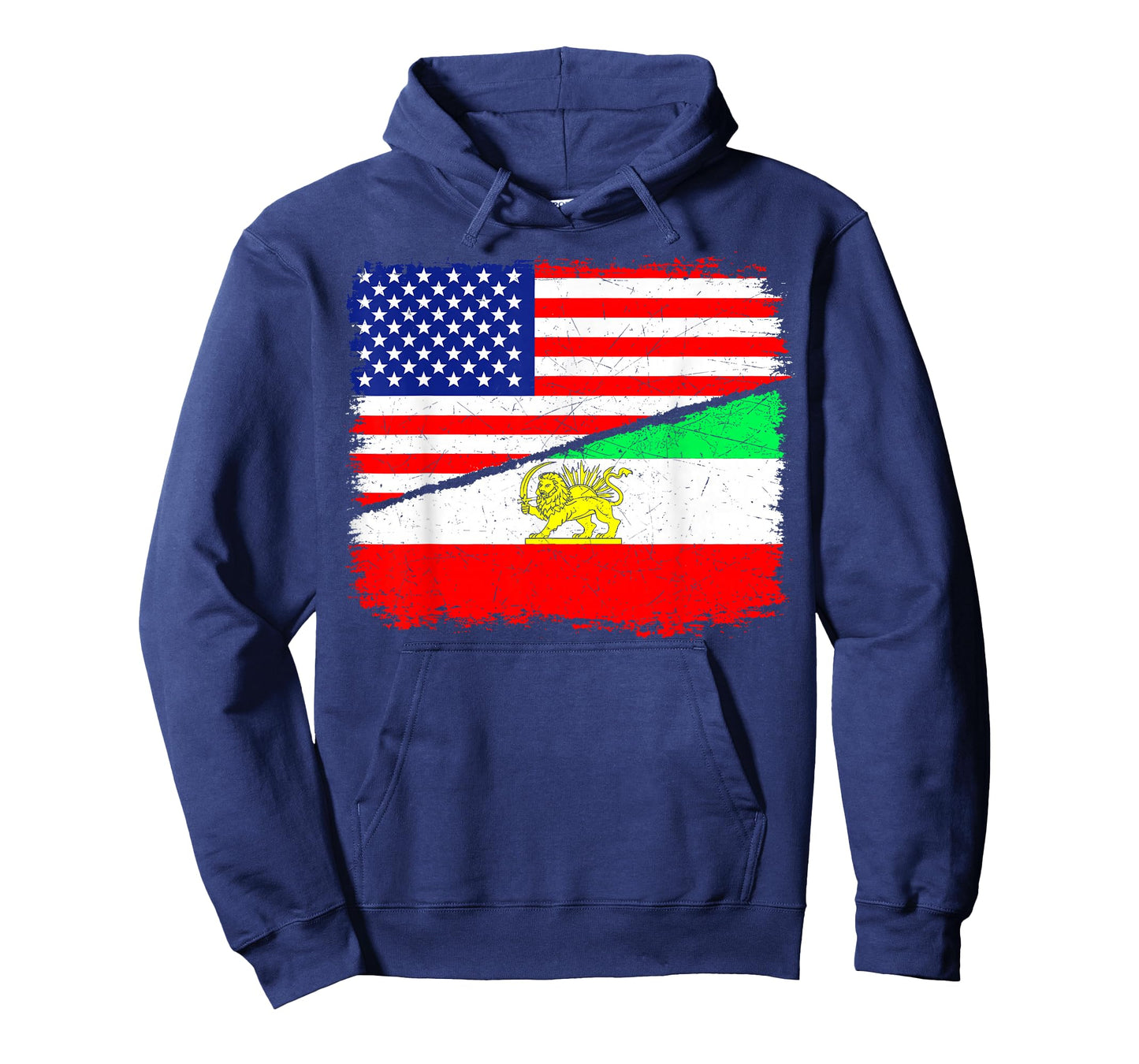 Persian American Flag USA Persia Roots Heritage T-Shirt