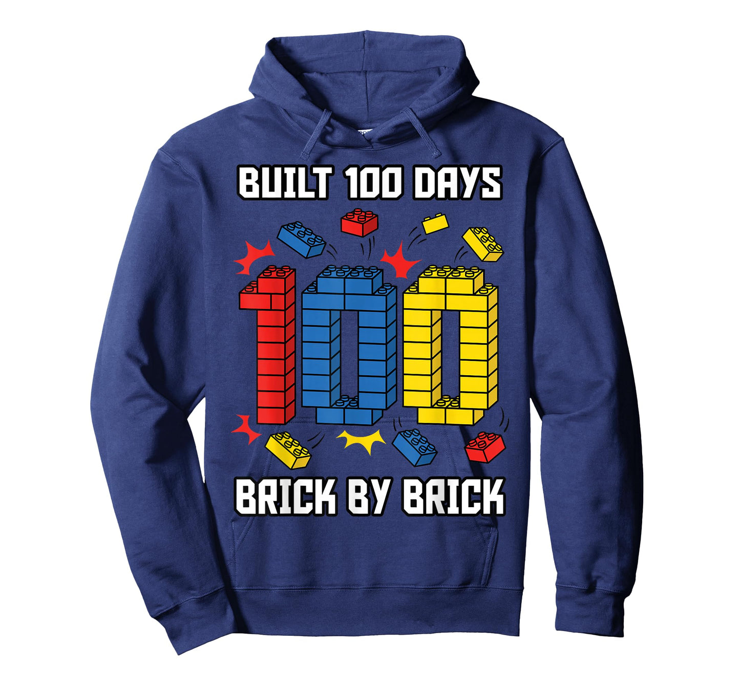 Built 100 Days Brick by Brick 100 Days of School T-Shirt