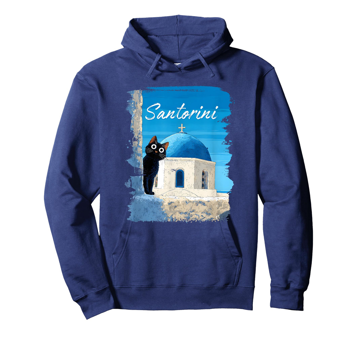 Greece Santorini/Cat Santorini T-Shirt