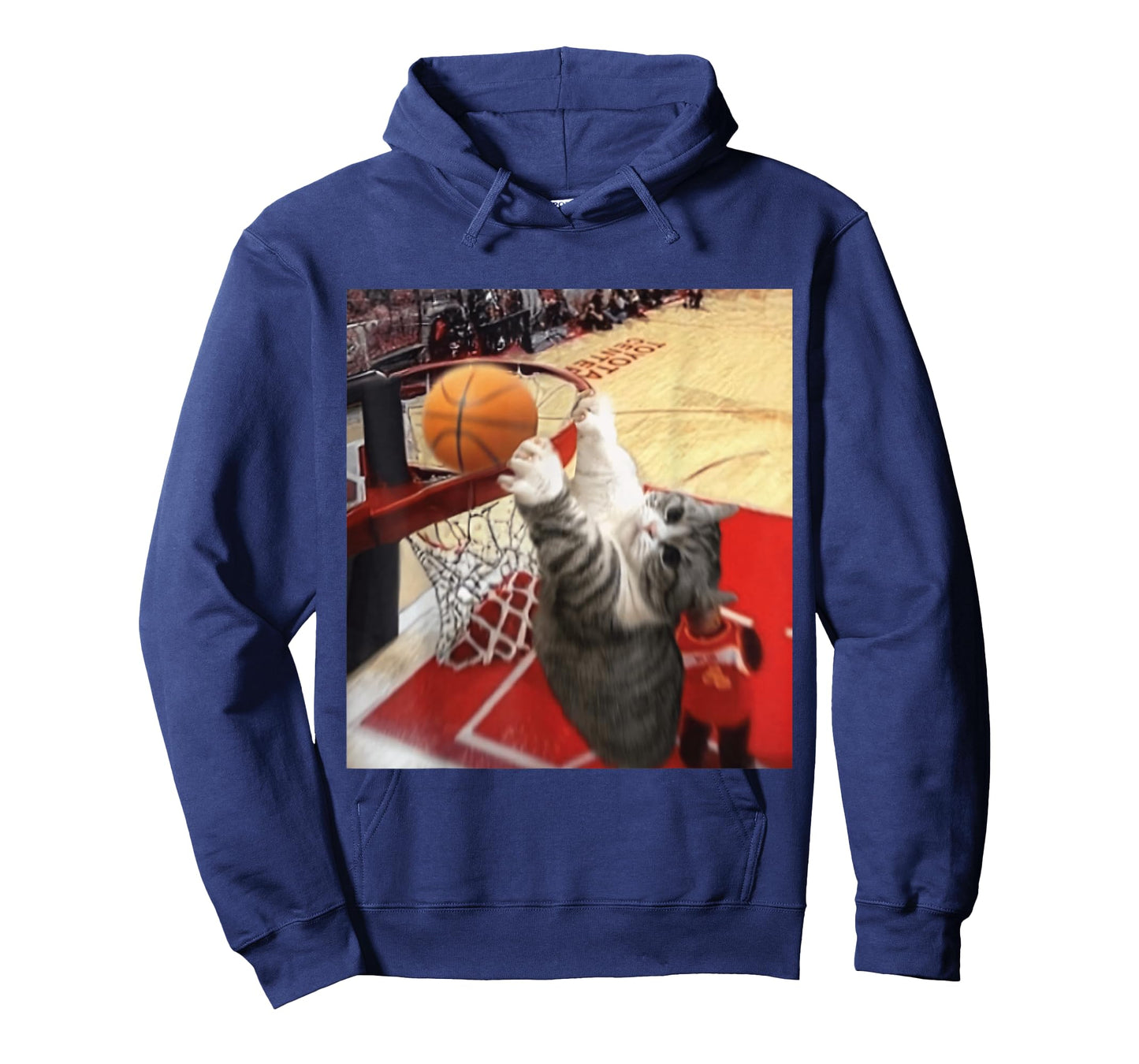 Vintage Funny Cat Dunking Basketball Meme Humor Cat Lovers T-Shirt