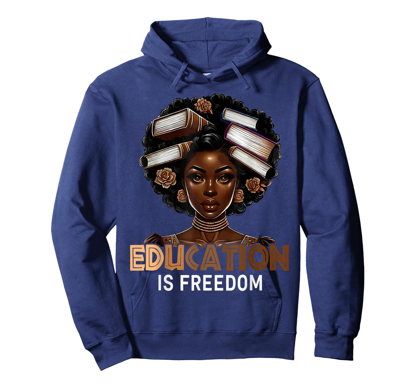 Black History Education is Freedom Books Afro Teacher Women T-Shirt