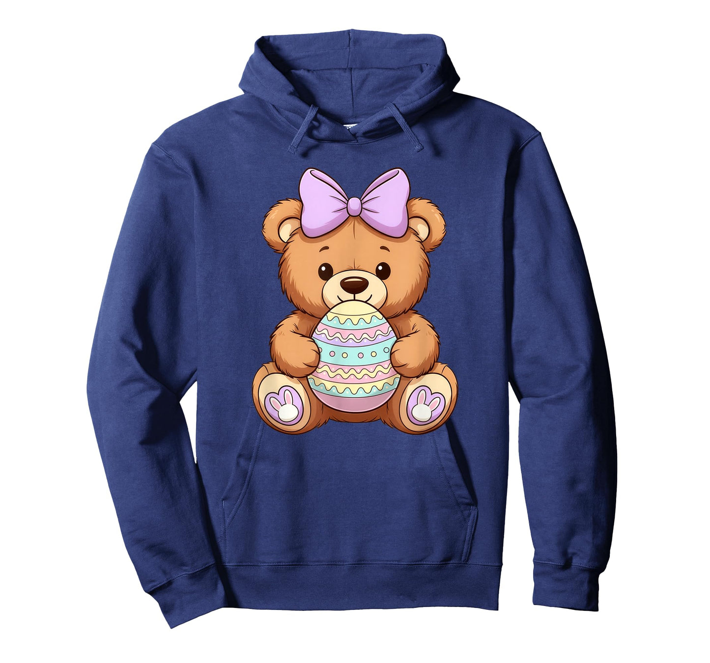 Cute Easter Teddy Bear Holding Egg Spring Coquette Aesthetic T-Shirt