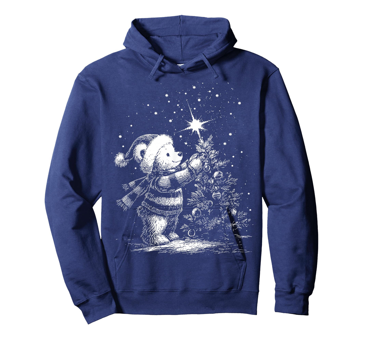 Vintage Bear Christmas Retro Christmas Tree and Teddy Bear T-Shirt