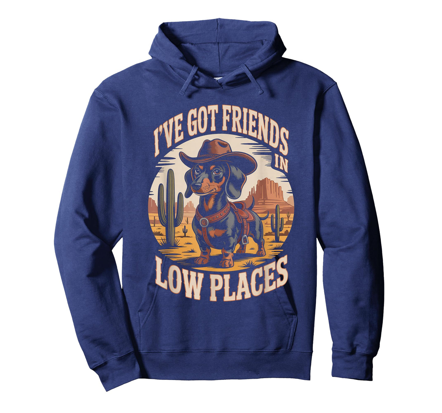 I've Got Friends in Low Places Dachshund Cowboy T-Shirt