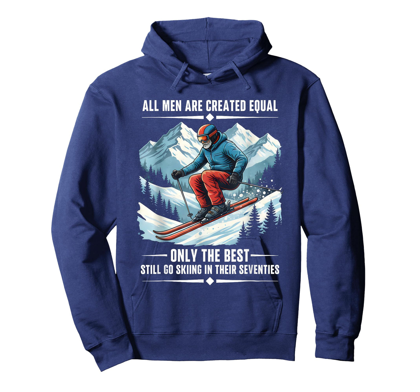 Only The Best Still Go Skiing in Their Seventies Skier Dad T-Shirt