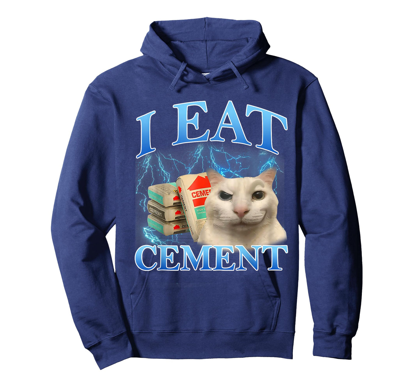 I Eat Cement Funny Cat Meme Men Women Cat Lover Humor T-Shirt
