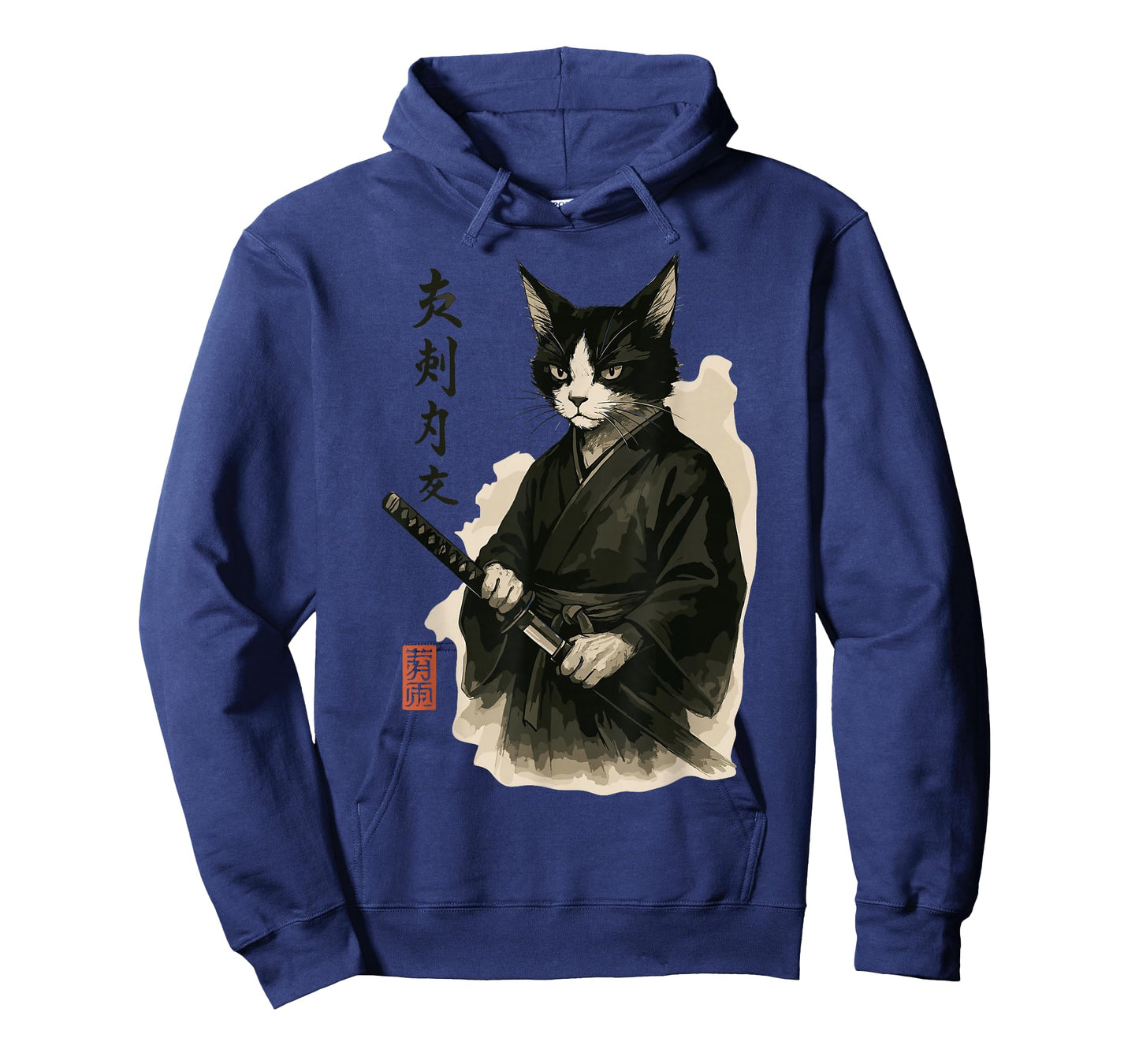 Samurai Cat Japanese Anime T-Shirt