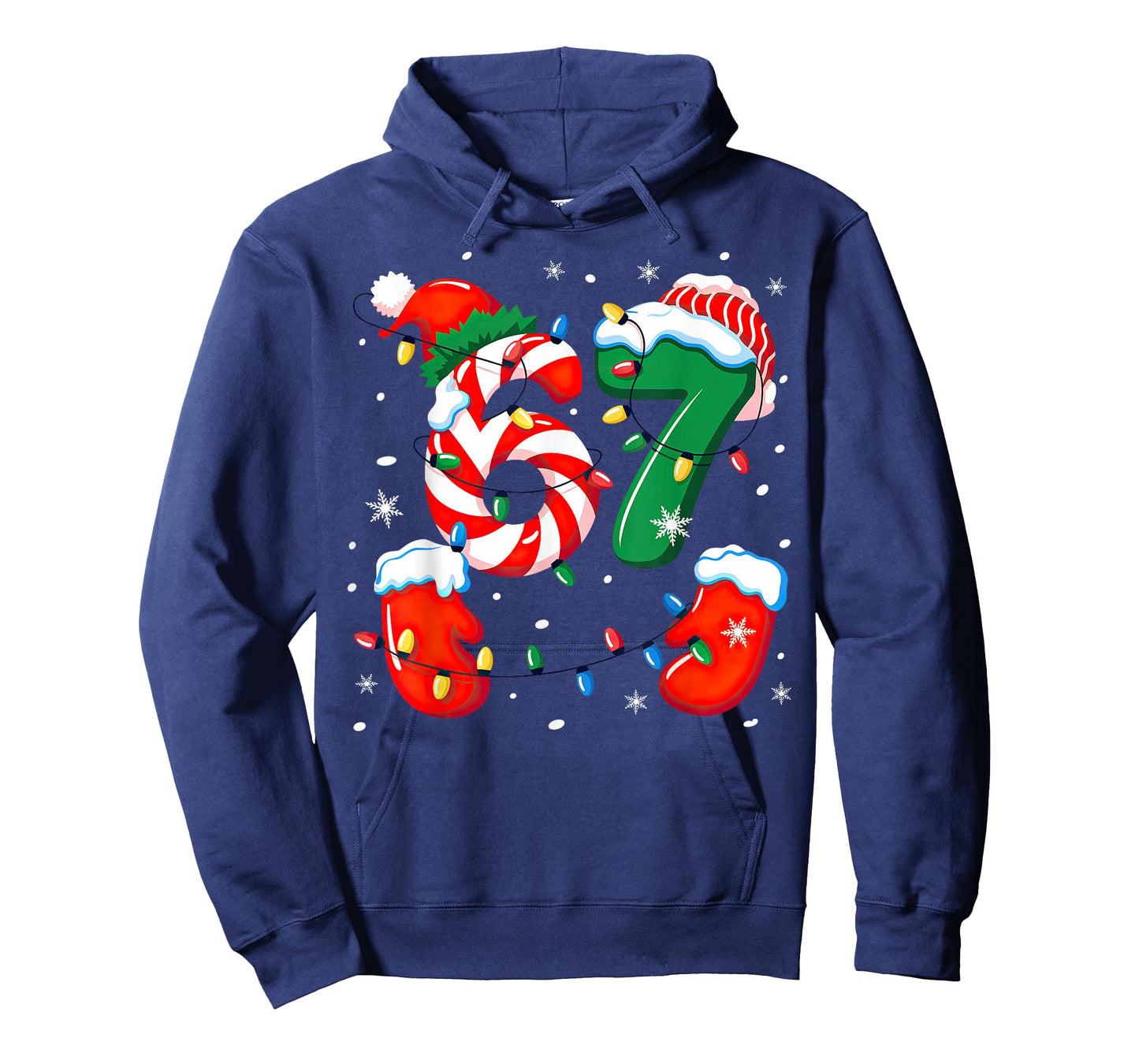 Six Seven 6 7 Meme Christmas Xmas T-Shirt