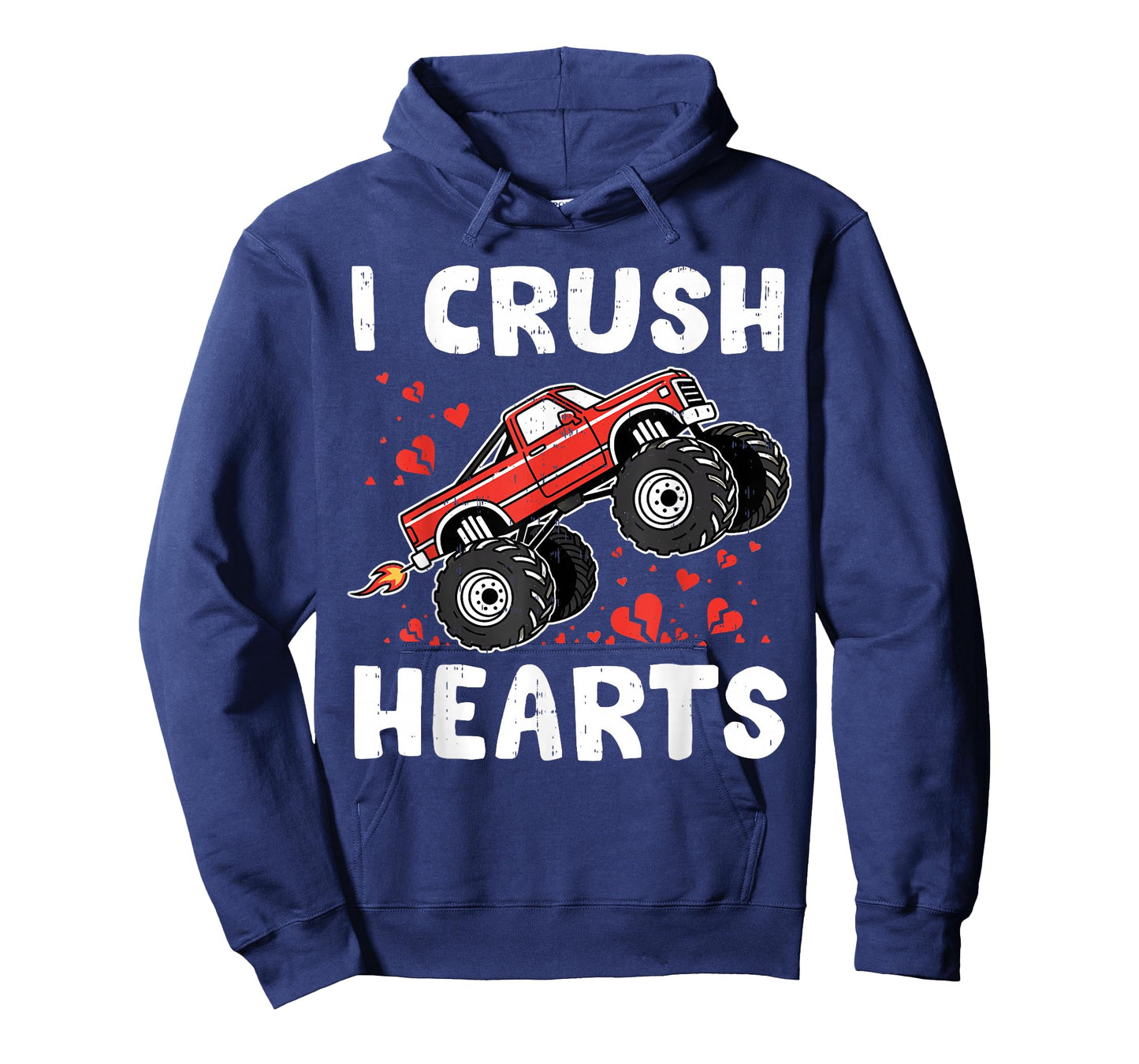 Funny Boys Valentines Monster Truck Tee Kids Toddlers Teens T-Shirt