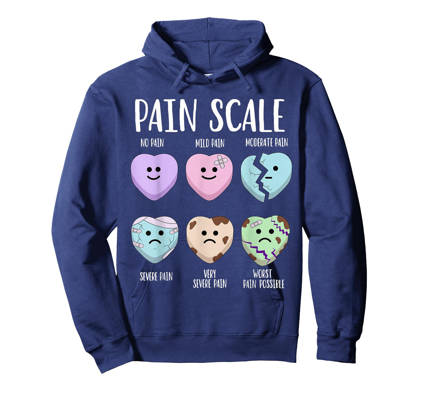 Pain Scale Heart Pain Assessment Nurse Triage Valentines Day T-Shirt