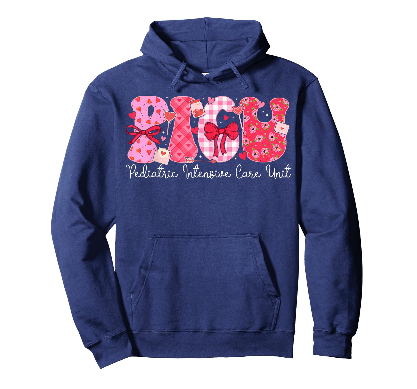 PICU Valentine Pediatric Intensive Care Unit Valentines Day T-Shirt