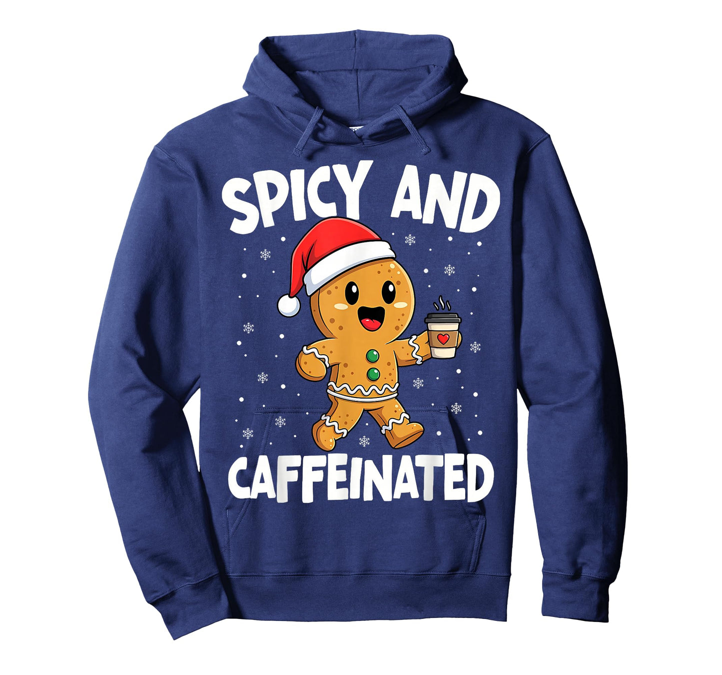 Spicy and Caffeinated Coffee Women Gingerbread Christmas T-Shirt