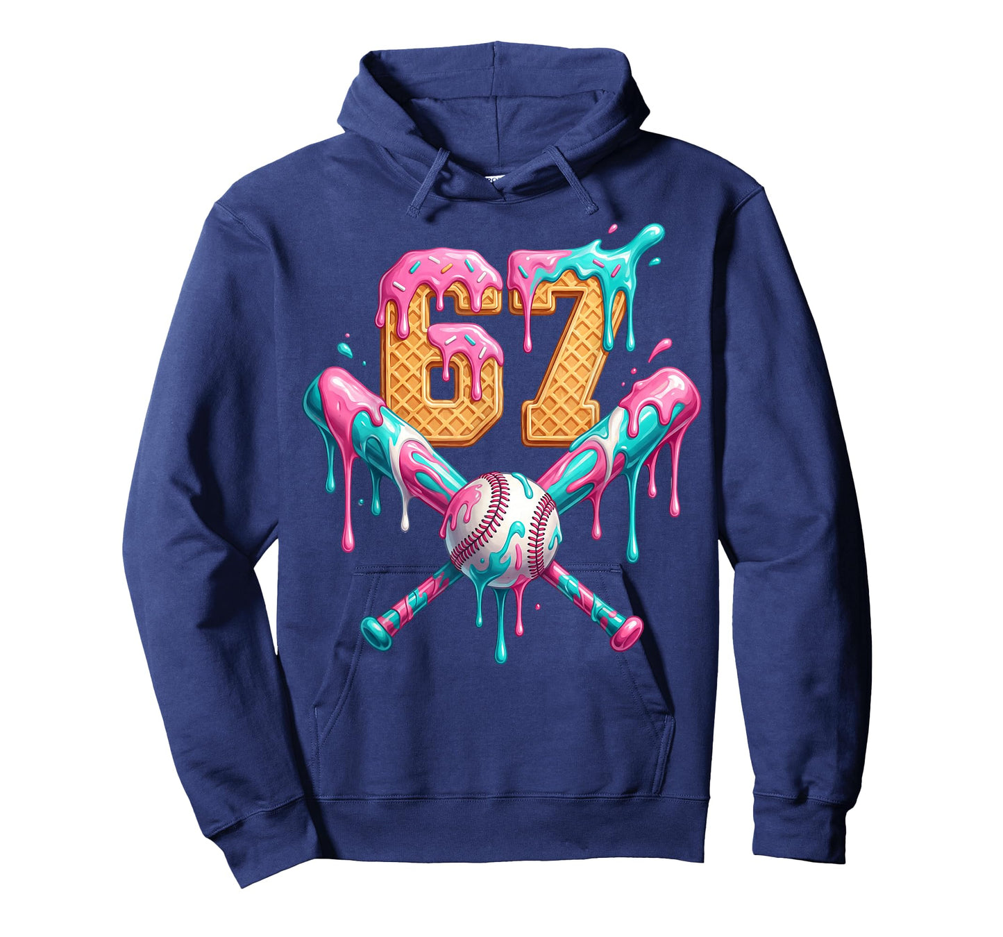 Baseball Drip Number 67 Player T-Shirt