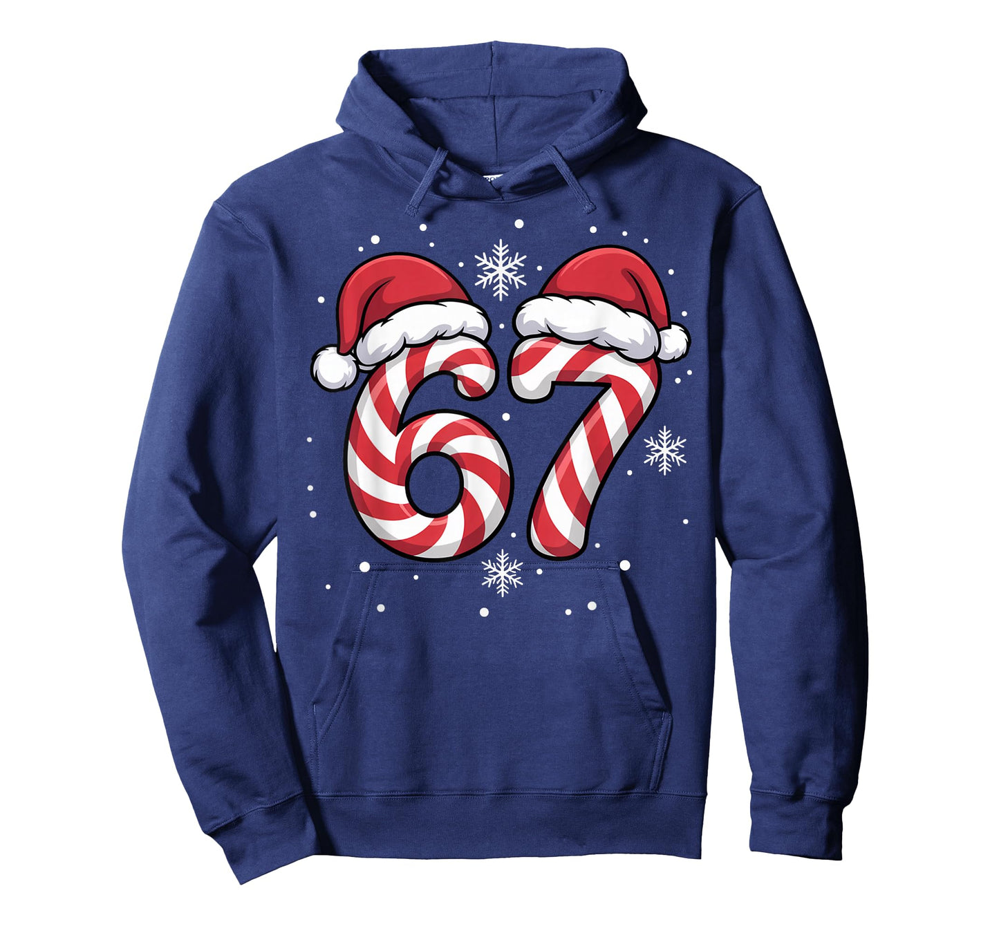 Viral 67 Candy Canes Santa Holiday Kids Humor Funny T-Shirt