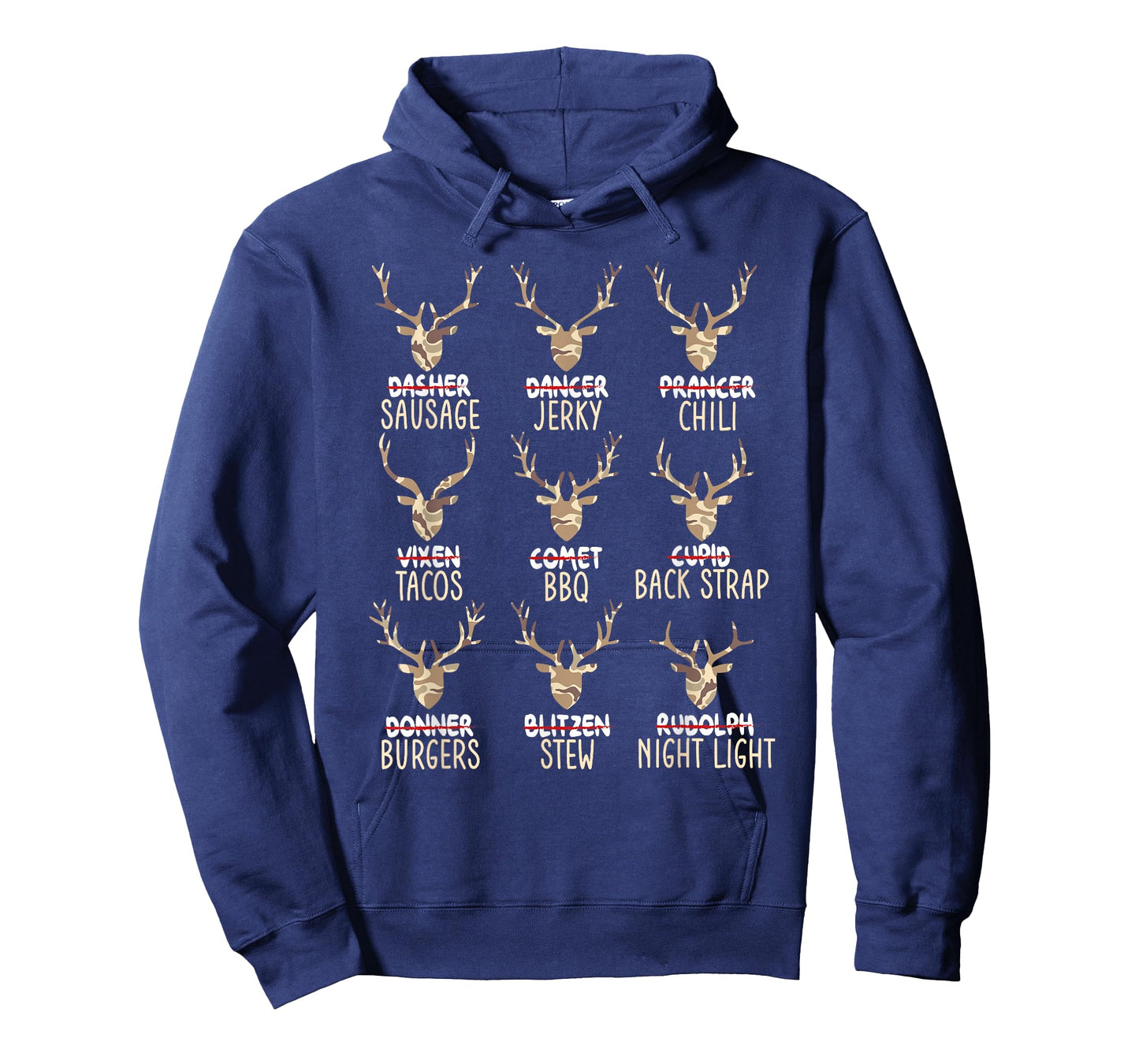 Funny Christmas Deer Hunting Hunters All of Santa's Reindeer T-Shirt