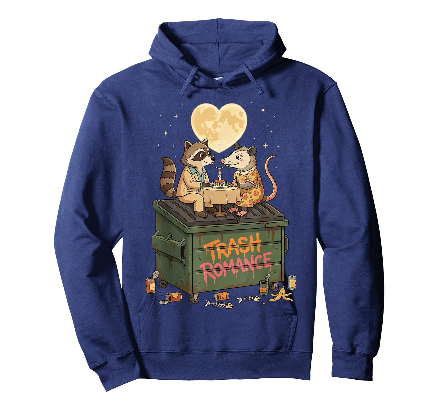 Trash Romance Raccoon Opossum Love Valentine T-Shirt