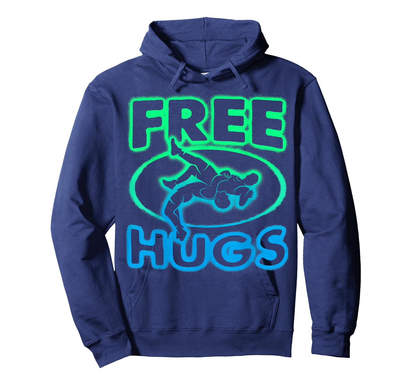 Free Hugs Wrestling Funny Graphic Gift for Men Women Kids T-Shirt