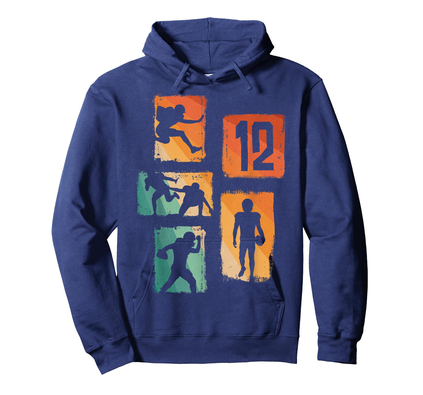 12th Birthday Retro American Football 12 Years Old Boy Girl T-Shirt