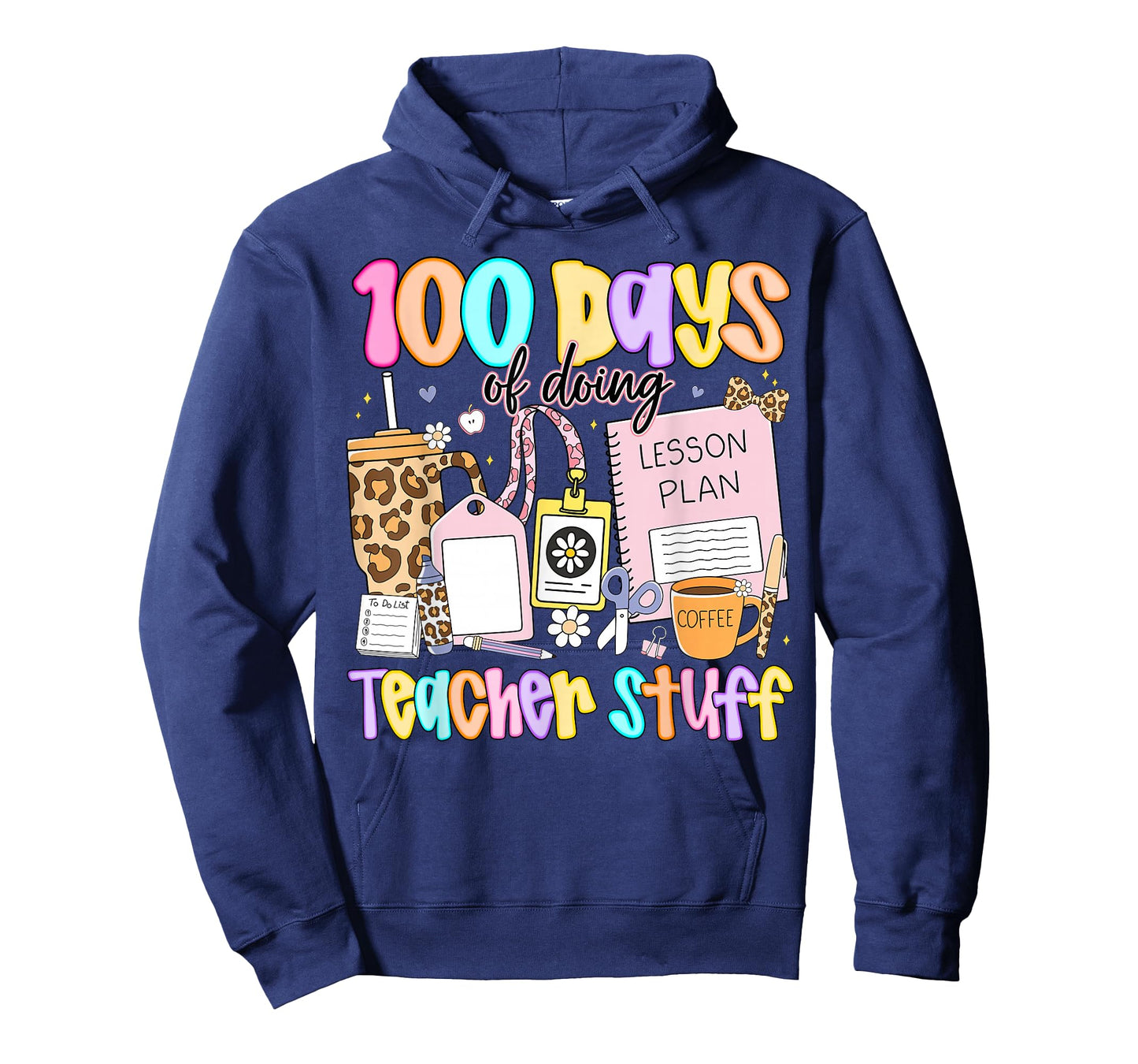 Preppy 100 Days of Doing Teacher Stuff Funny Teacher Women T-Shirt