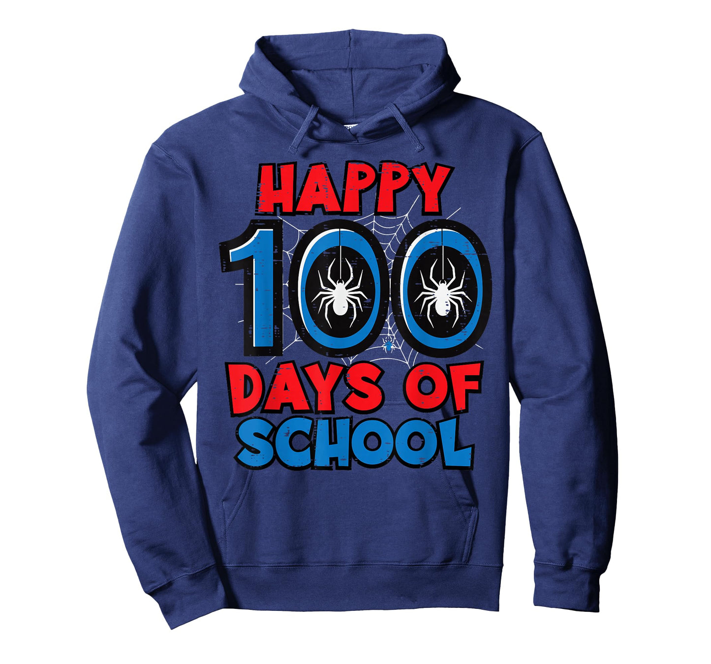 Happy 100 Days of School Spider 100th Day Boy Kids Men Women T-Shirt