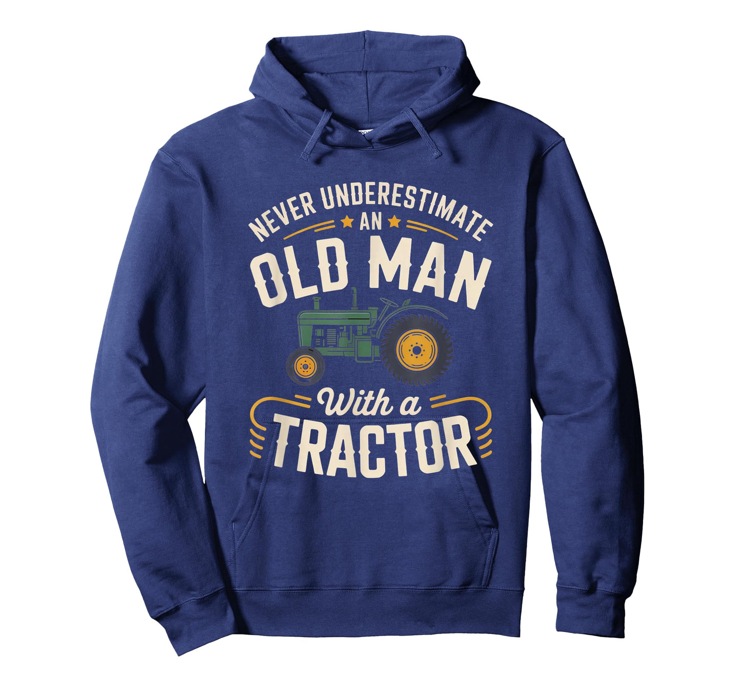 Never Underestimate an Old Man with a Tractor – Farming dad T-Shirt