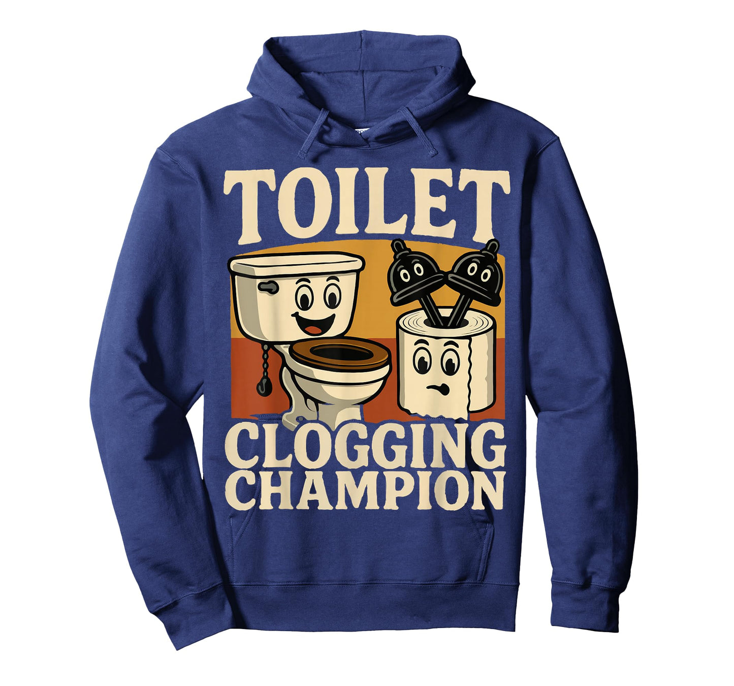 Retro Bathroom Toilet Clogging Champ Meme Dad Poop Men Women T-Shirt