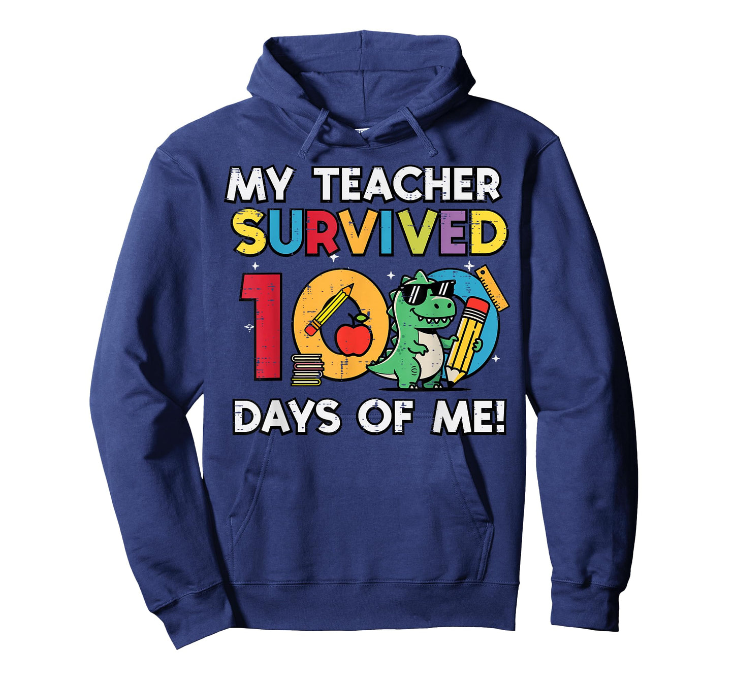My Teacher Survived 100 Days Me Trex 100th Day School Boys T-Shirt