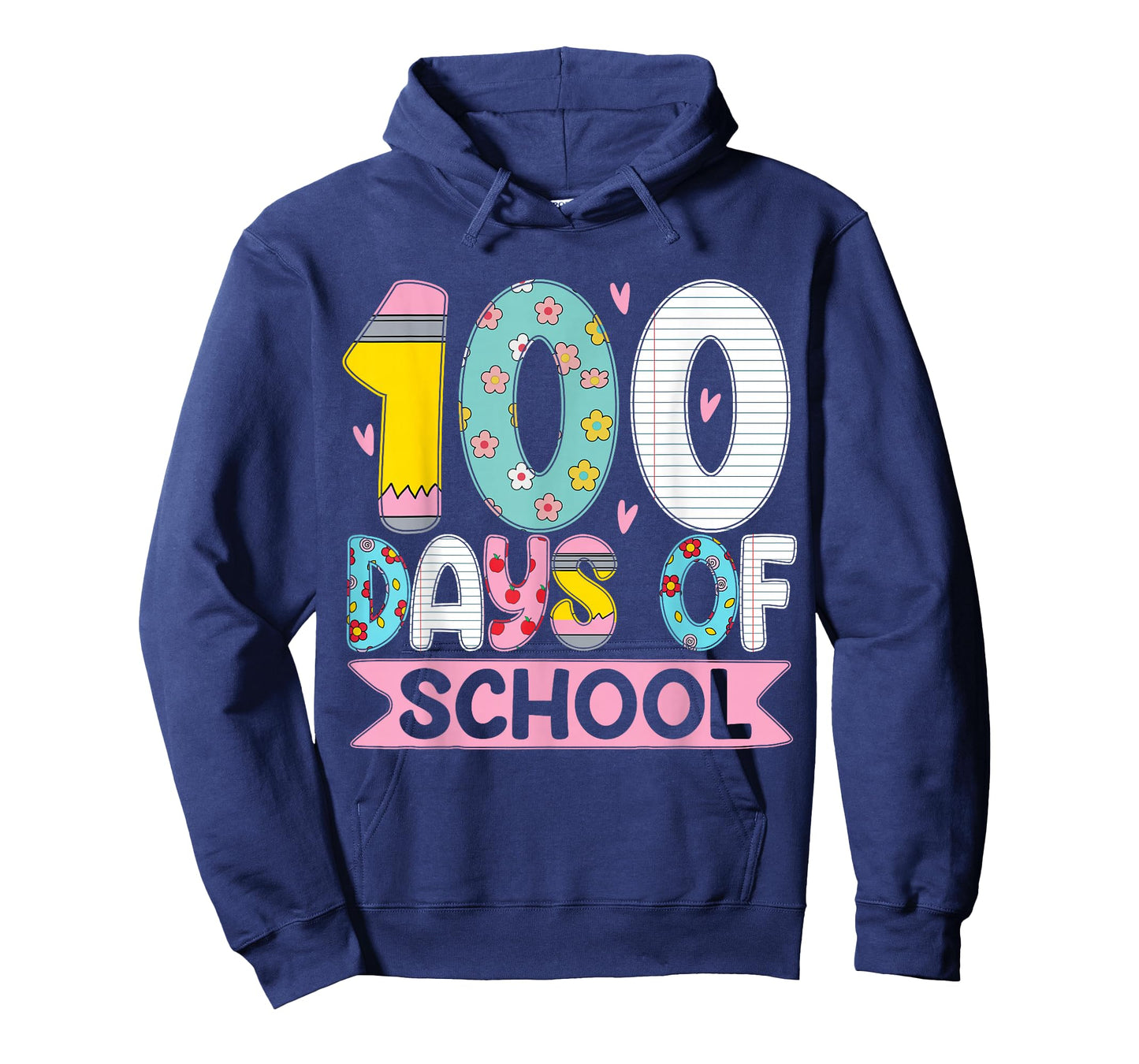 Cute 100 Days of School Toddler Kids Girl 100th Day Teacher T-Shirt
