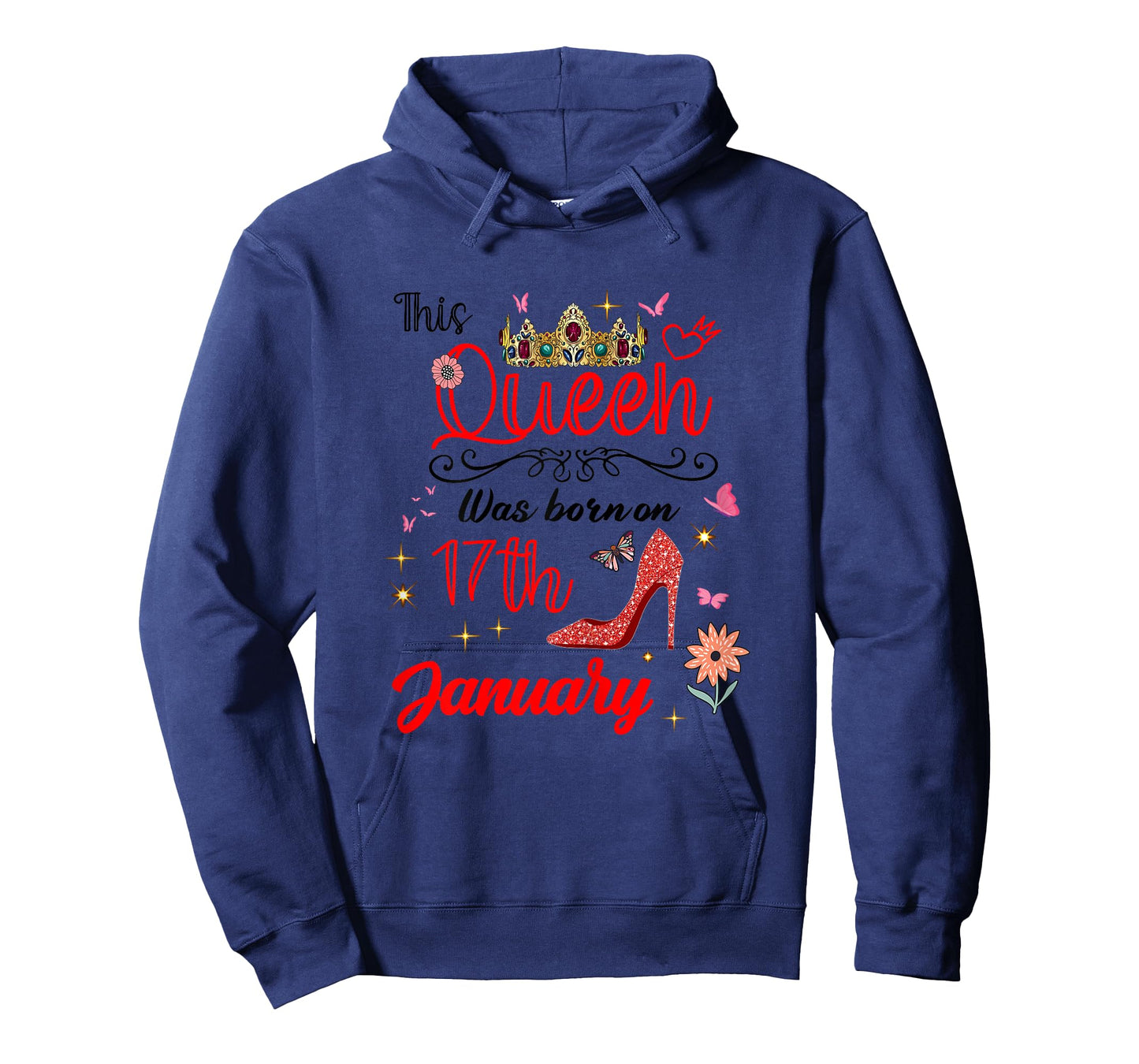 January 17 Birthday This Queen was Born on January 17th T-Shirt