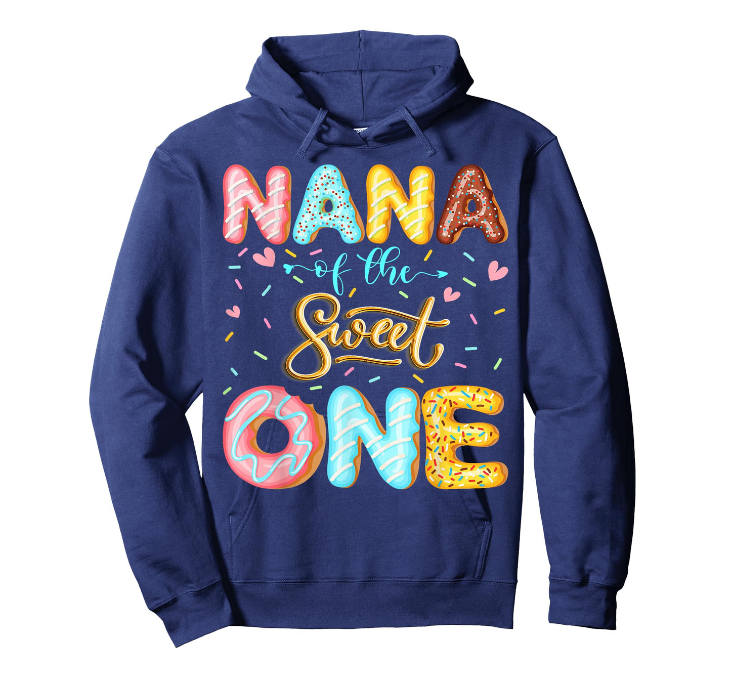 Nana of The Sweet One 1st Birthday Girl Donut Lover T-Shirt
