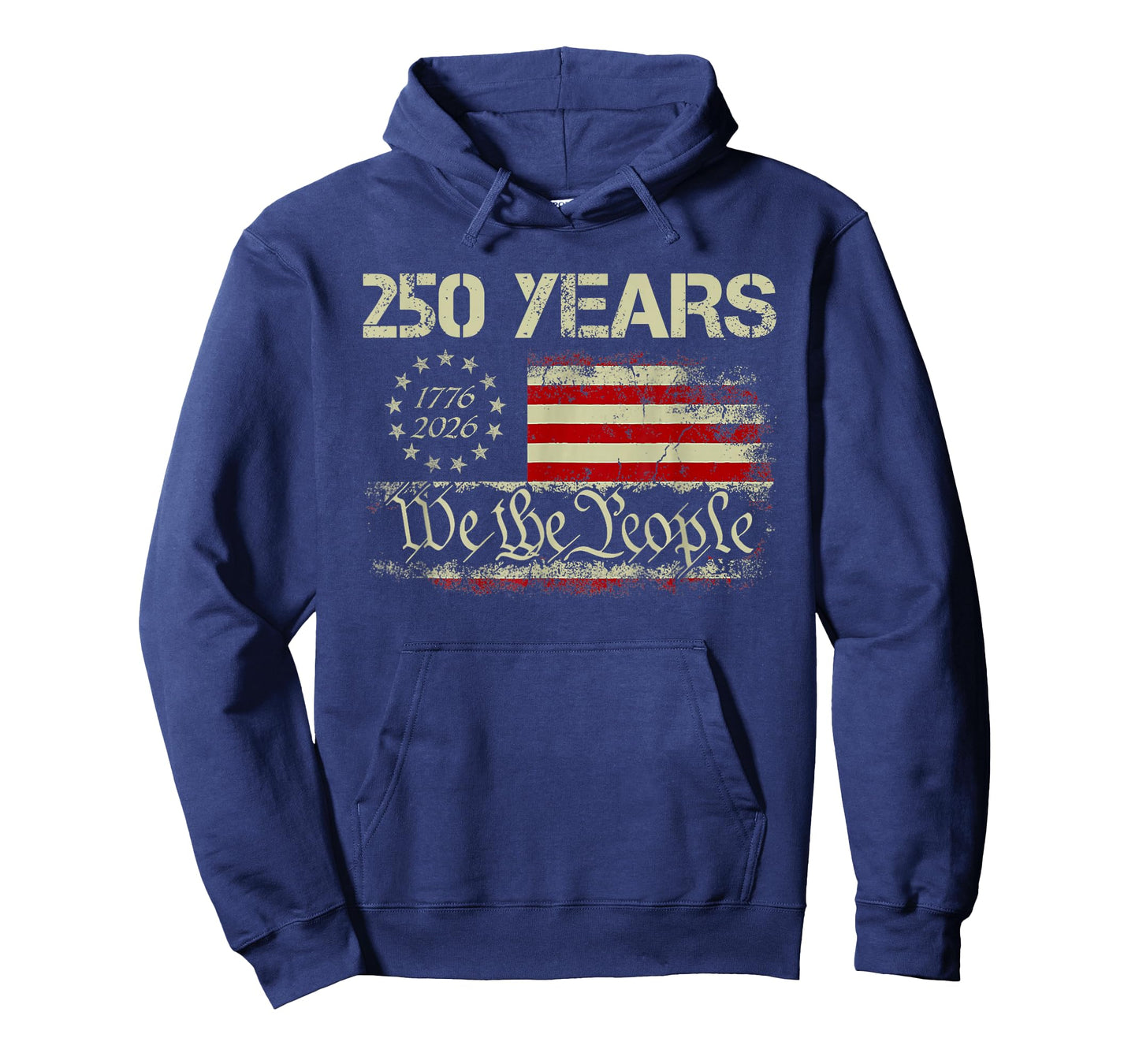 250 Years 1776-2026 250th Birthday USA Flag We The People T-Shirt