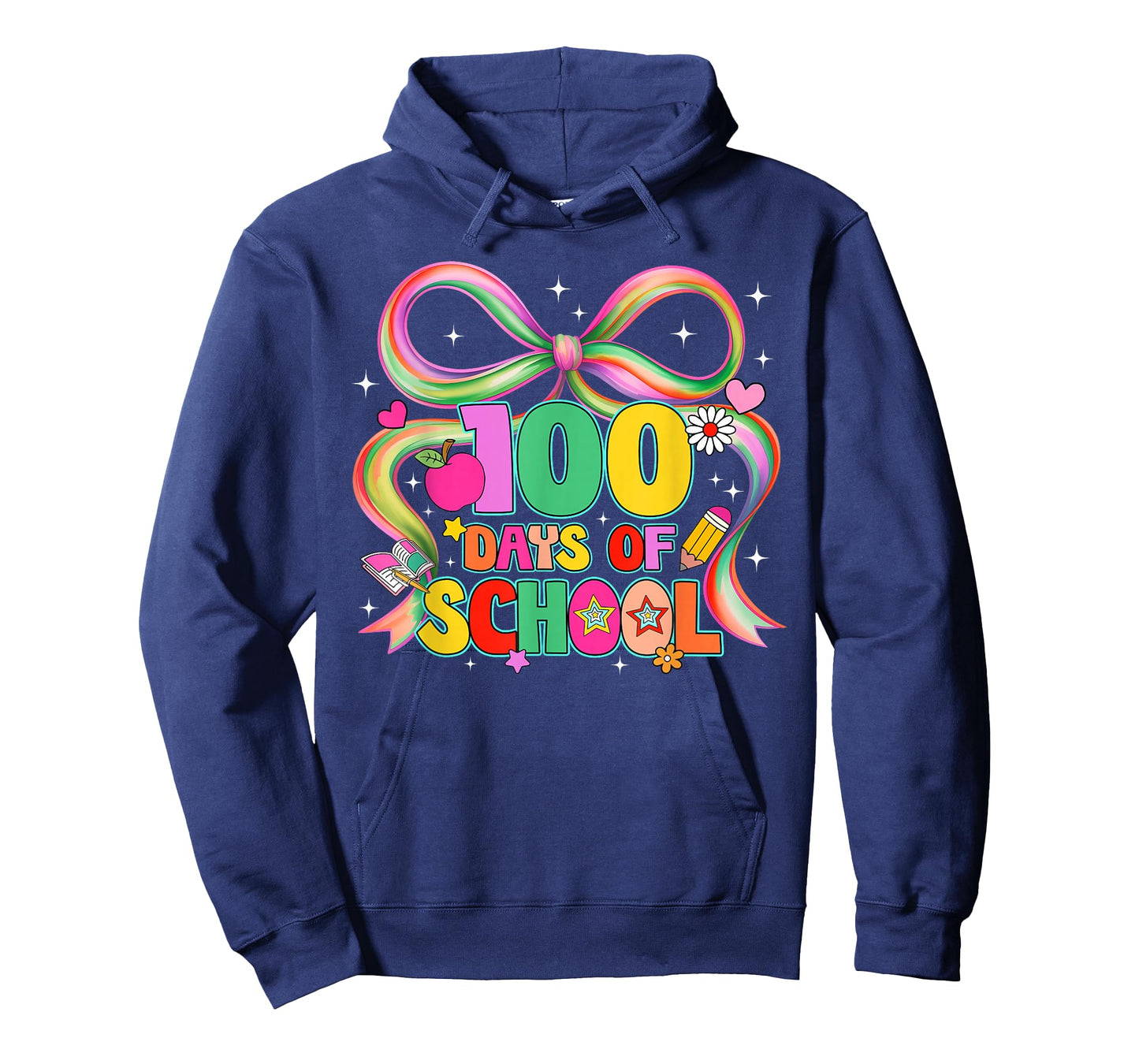 Happy 100 Days of School Coquette Bow Girl Women Teacher T-Shirt