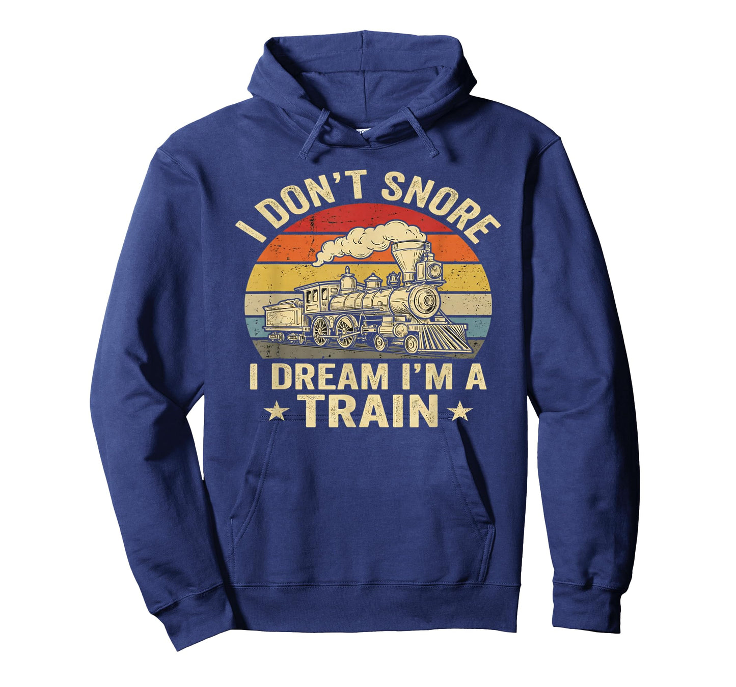 Vintage I Don't Snore I Dream I'm A Train Funny Train Men T-Shirt
