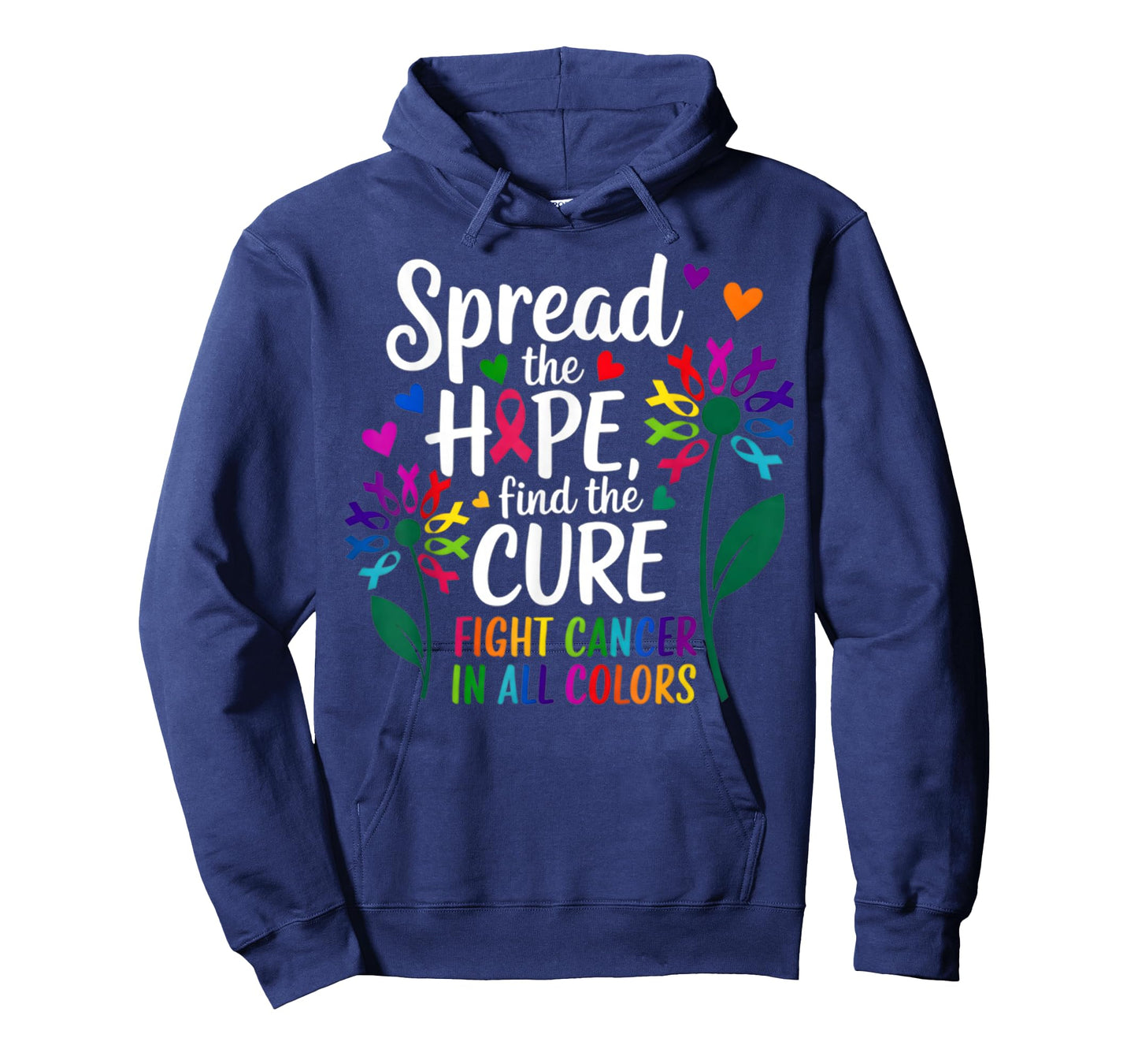 Fight Cancer in All and Every Color Ribbons Flower T-Shirt