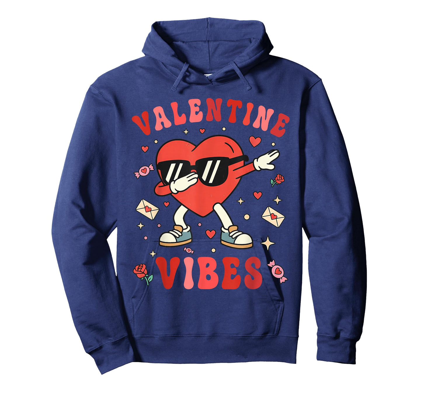 Funny Valentines Tee Dabbing Heart Teen Boys Kids Girls Men T-Shirt