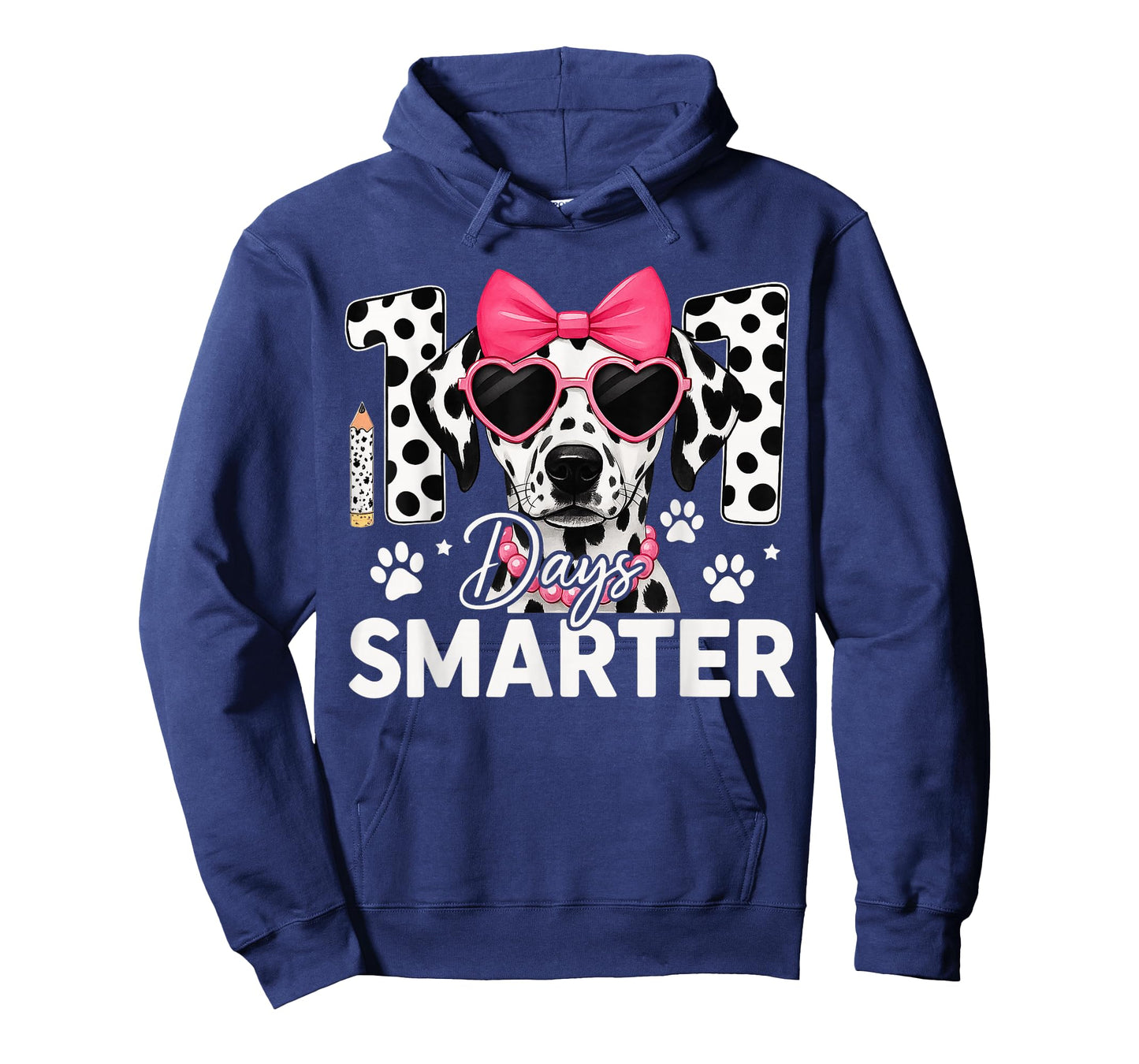 100 Days Smarter Dalmatian Dog 100 Days of School Boys Kids T-Shirt