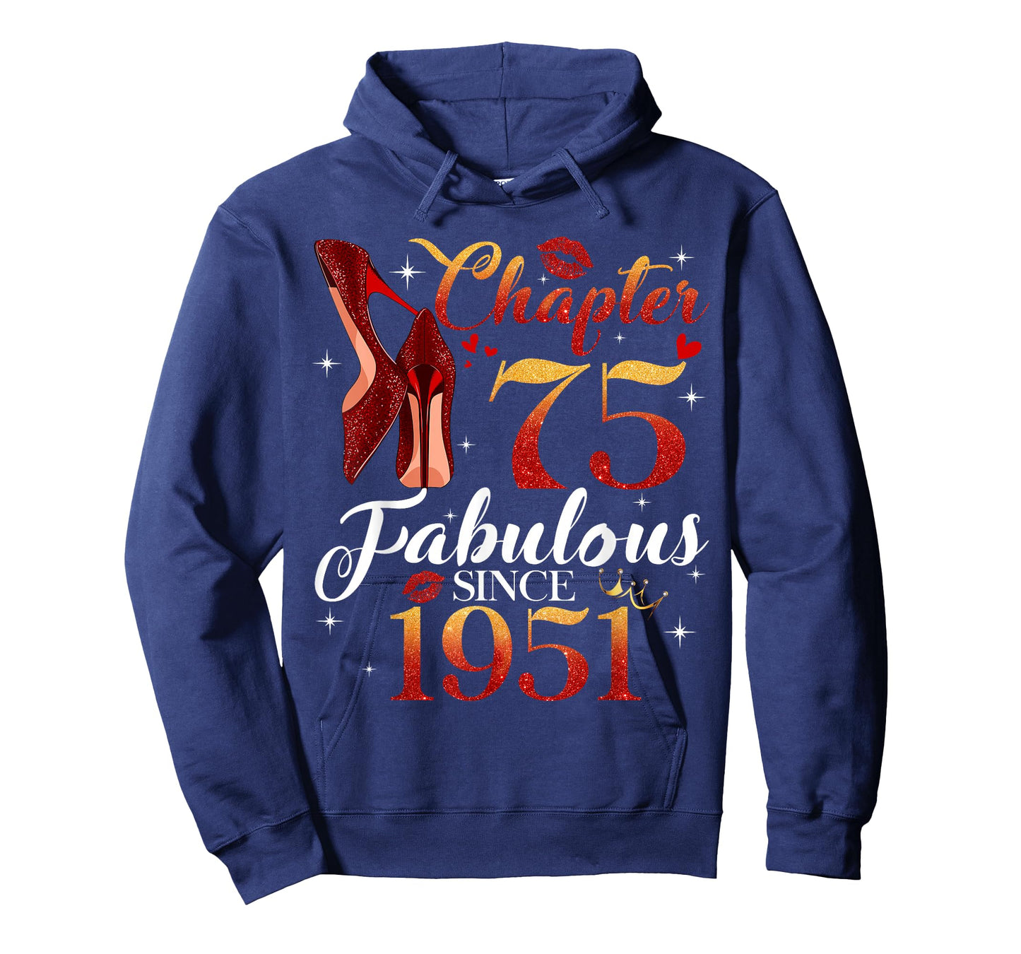 Chapter 75 Fabulous Since 1951 75th Birthday Women Girls T-Shirt